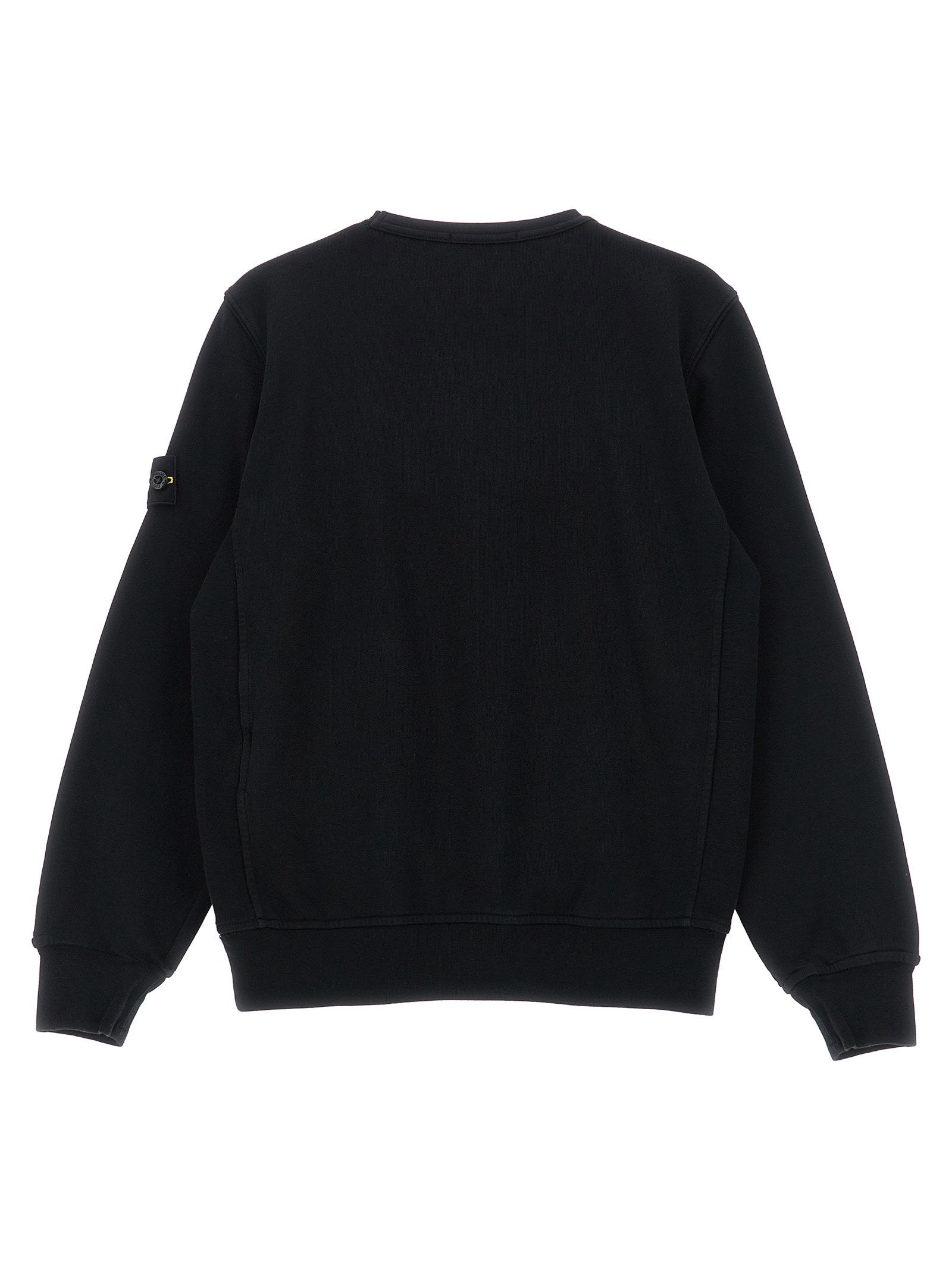 Stone Island Junior Organic Cotton Sweatshirt — Black - 6, view 2