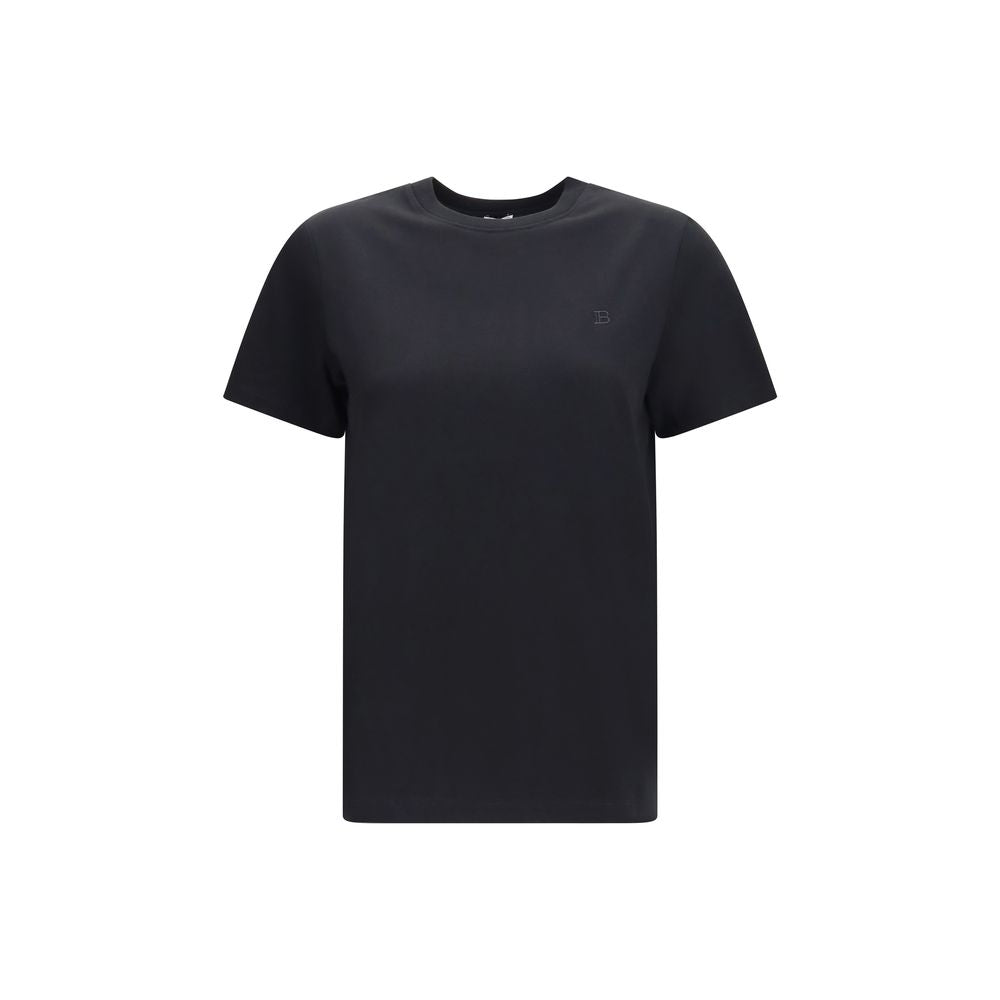 Balmain Embroidered Logo Cotton T-Shirt — Black by Balmain