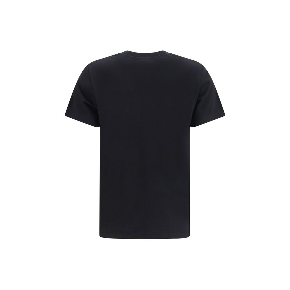 Balmain Embroidered Logo Cotton T-Shirt — Black, view 2
