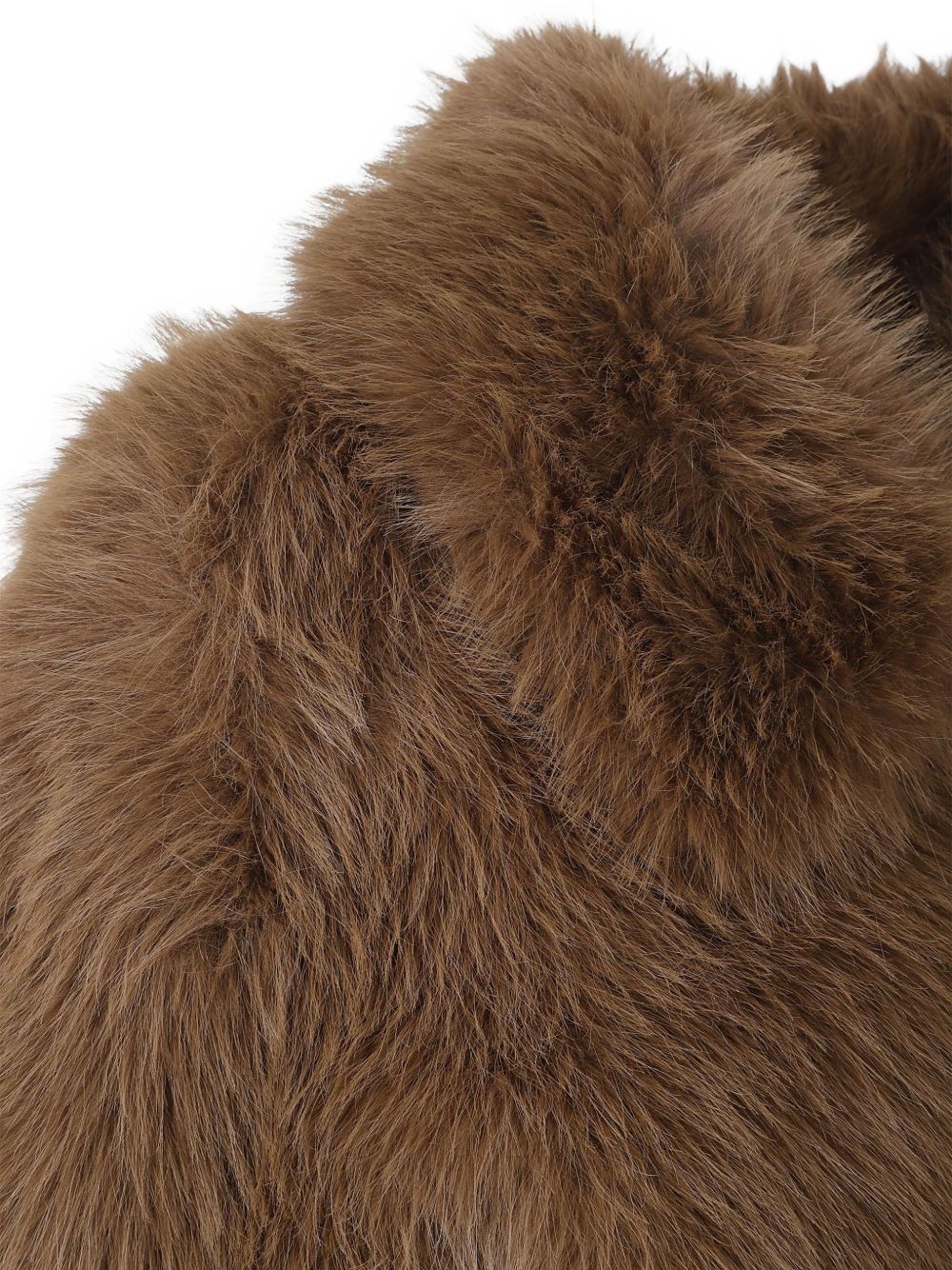 032C Faux Fur Jacket — Camel, view 3