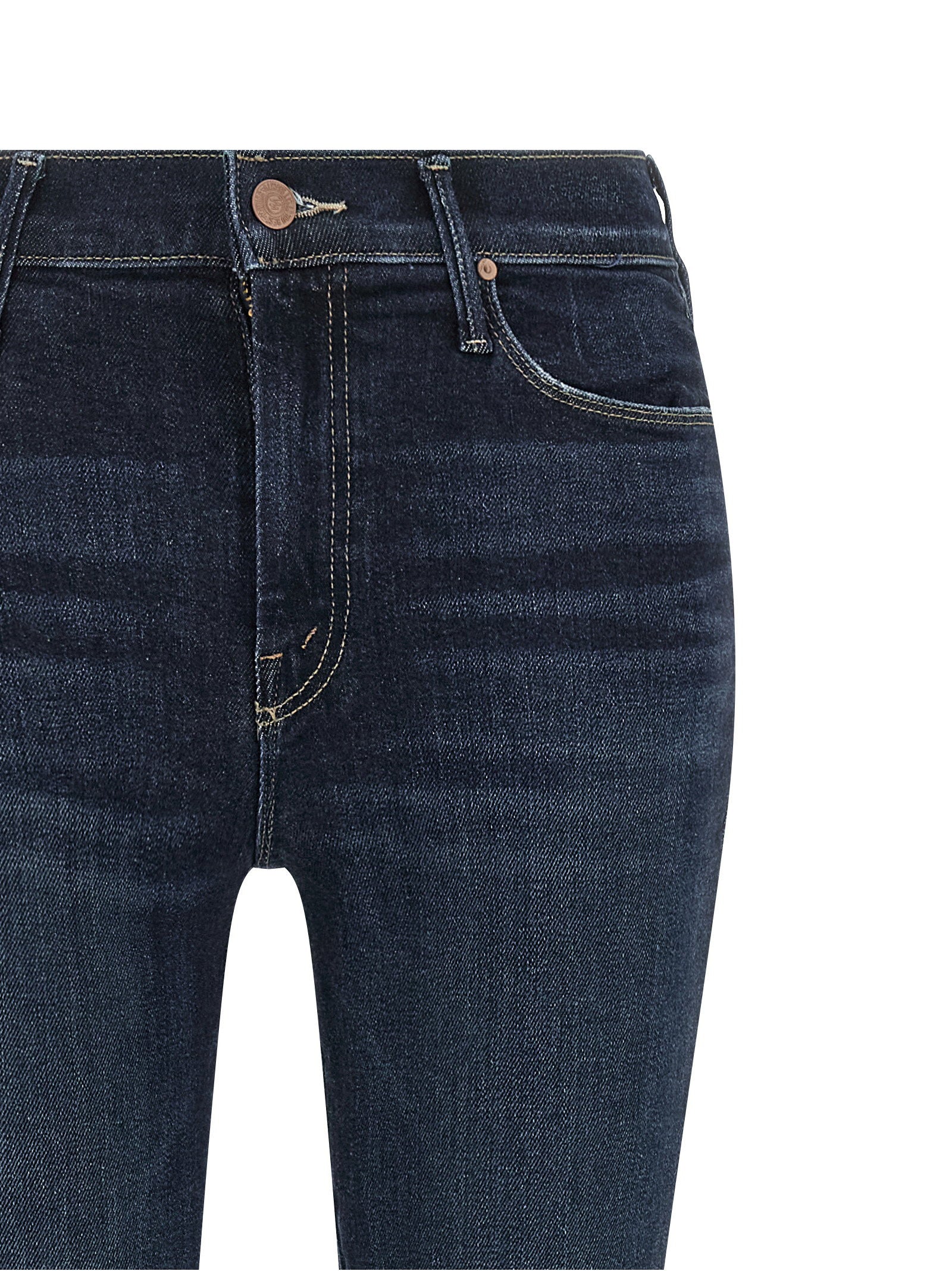 Mother Weekender Jeans — Navy, view 3