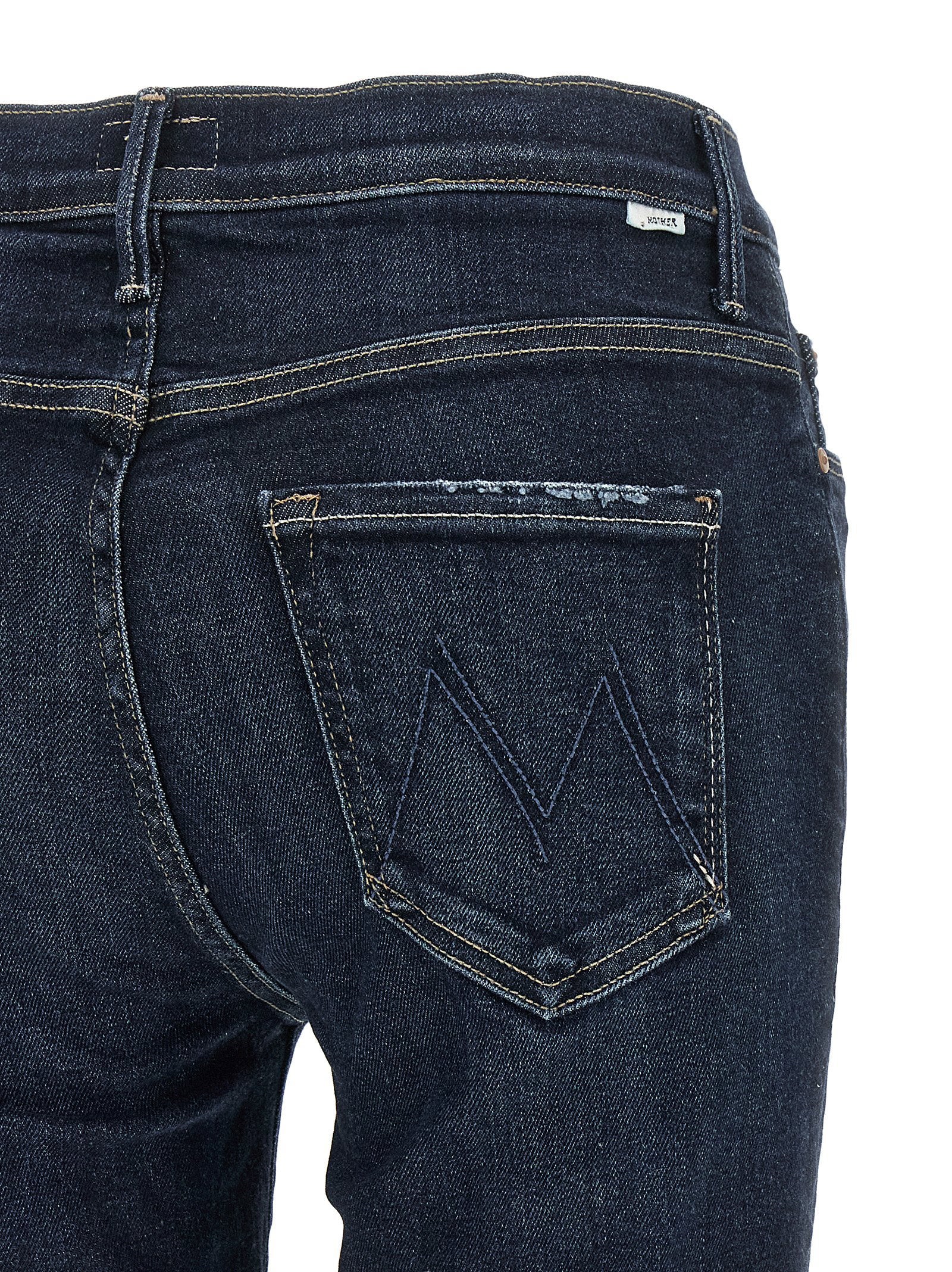 Mother Weekender Jeans — Navy, view 4
