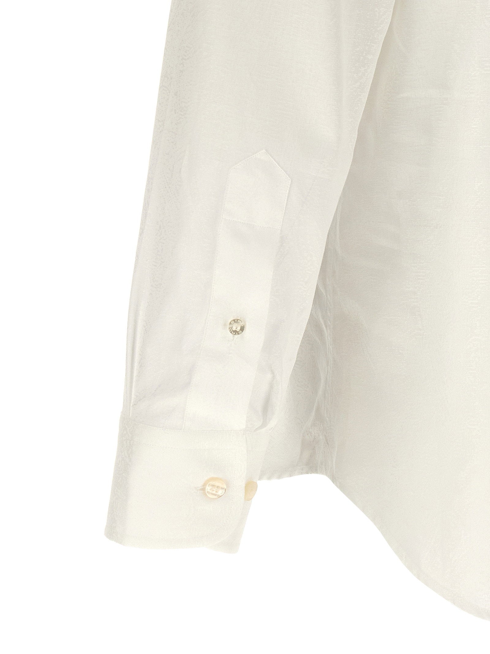 Etro Paisley Jacquard Shirt — White, view 4