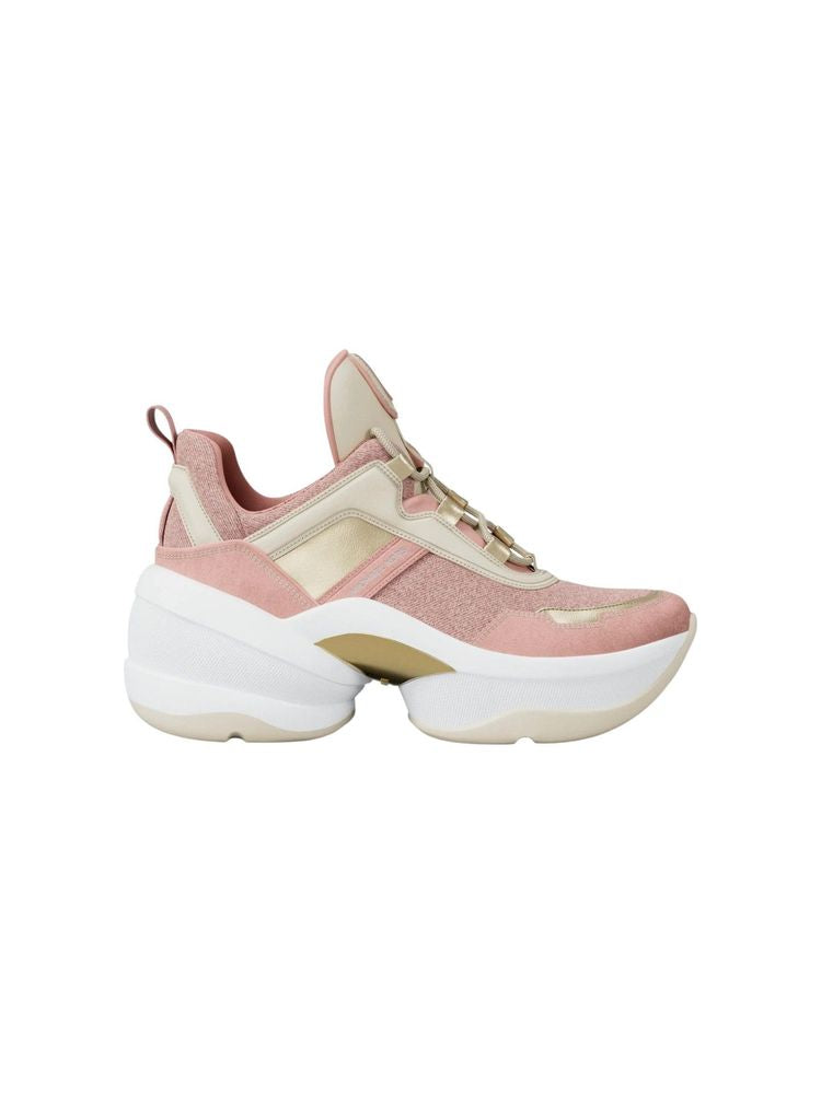 Michael Kors Olympia Trainer Sneakers — Powder Blush, view 2