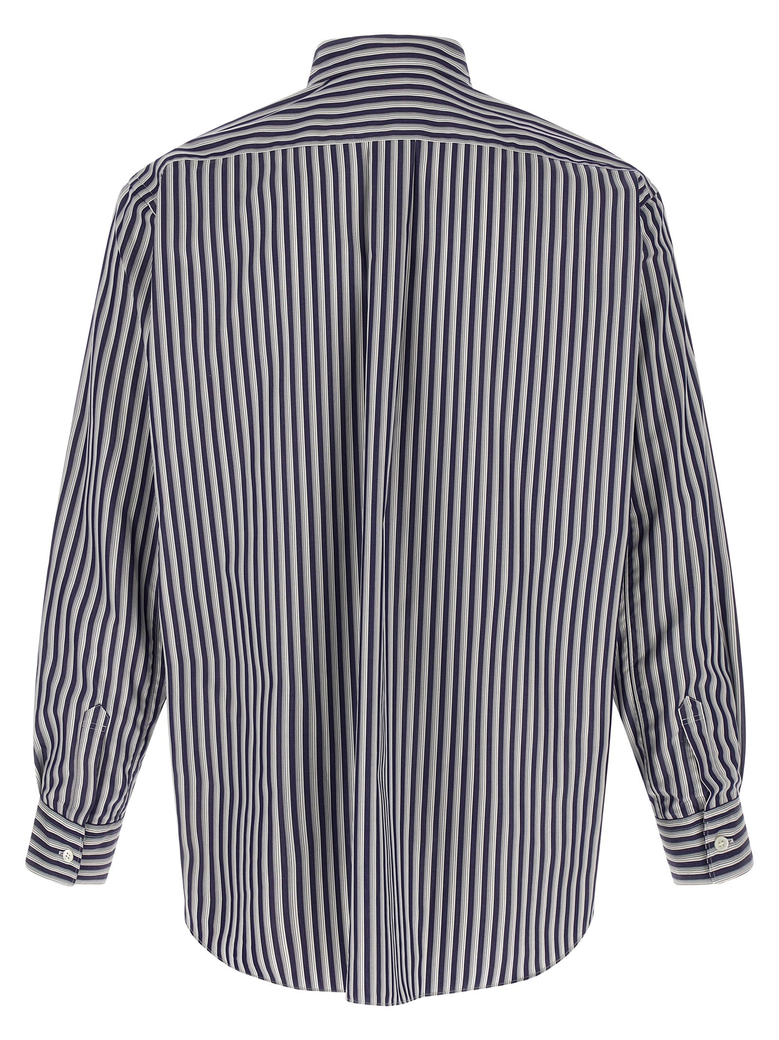Comme des Garçons Striped Cotton Shirt — Blue, view 2
