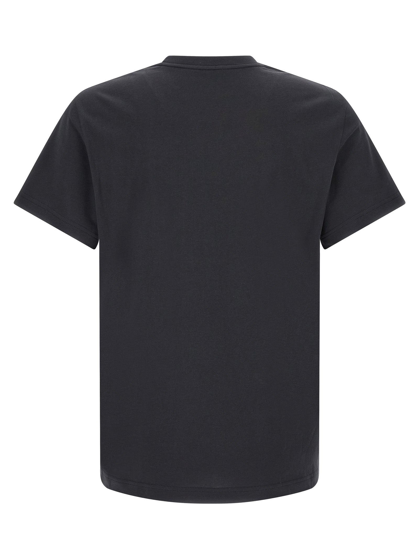 Moncler Logo-Print Cotton T-Shirt — Black, view 2