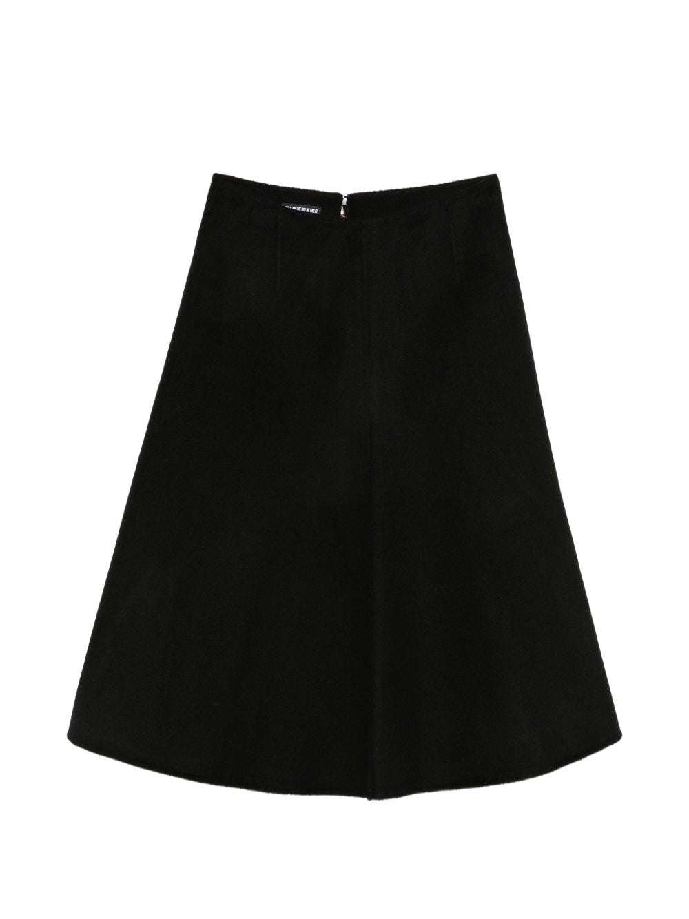SUSANNE BOMMER Wool A-Line Midi Skirt — Black by SUSANNE BOMMER