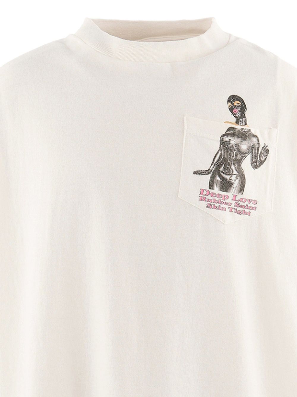 Saint Mxxxxxx Graphic Pocket T-Shirt — Cream, view 2