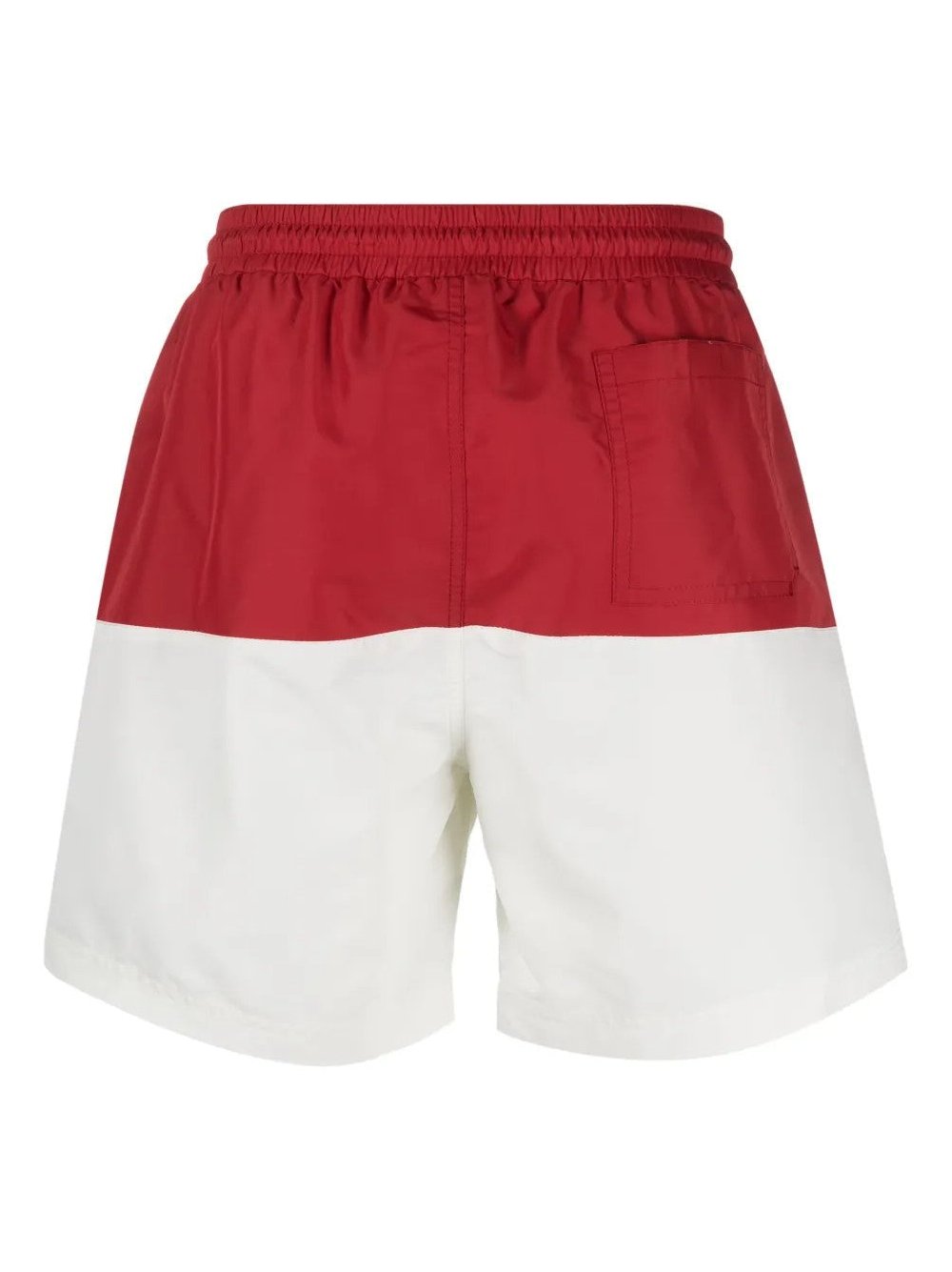 Brunello Cucinelli Color-Block Swim Shorts — White, view 2