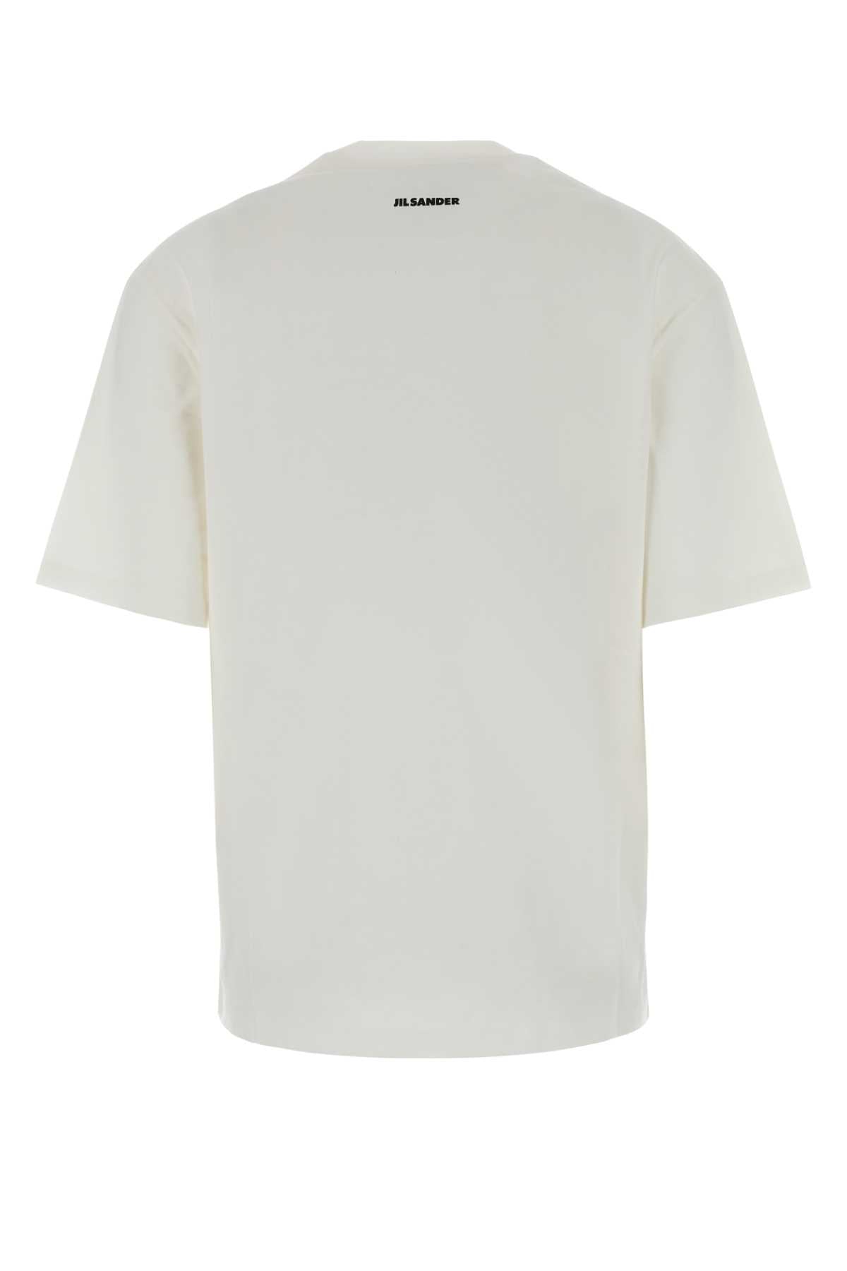 Jil Sander Cotton T-Shirt — White, view 2