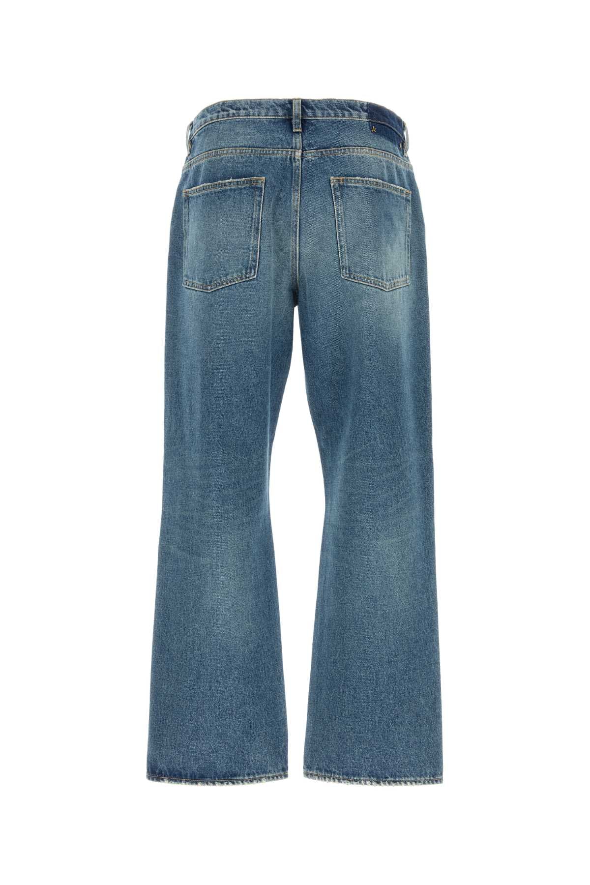 Golden Goose Deluxe Brand Straight-Leg Denim Jeans — Blue, view 2