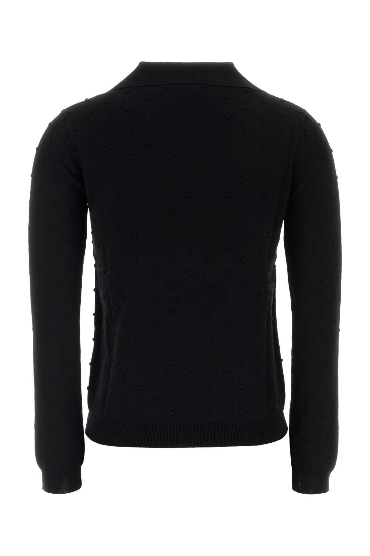 Mm Studio Polo Shirt — Black, view 2