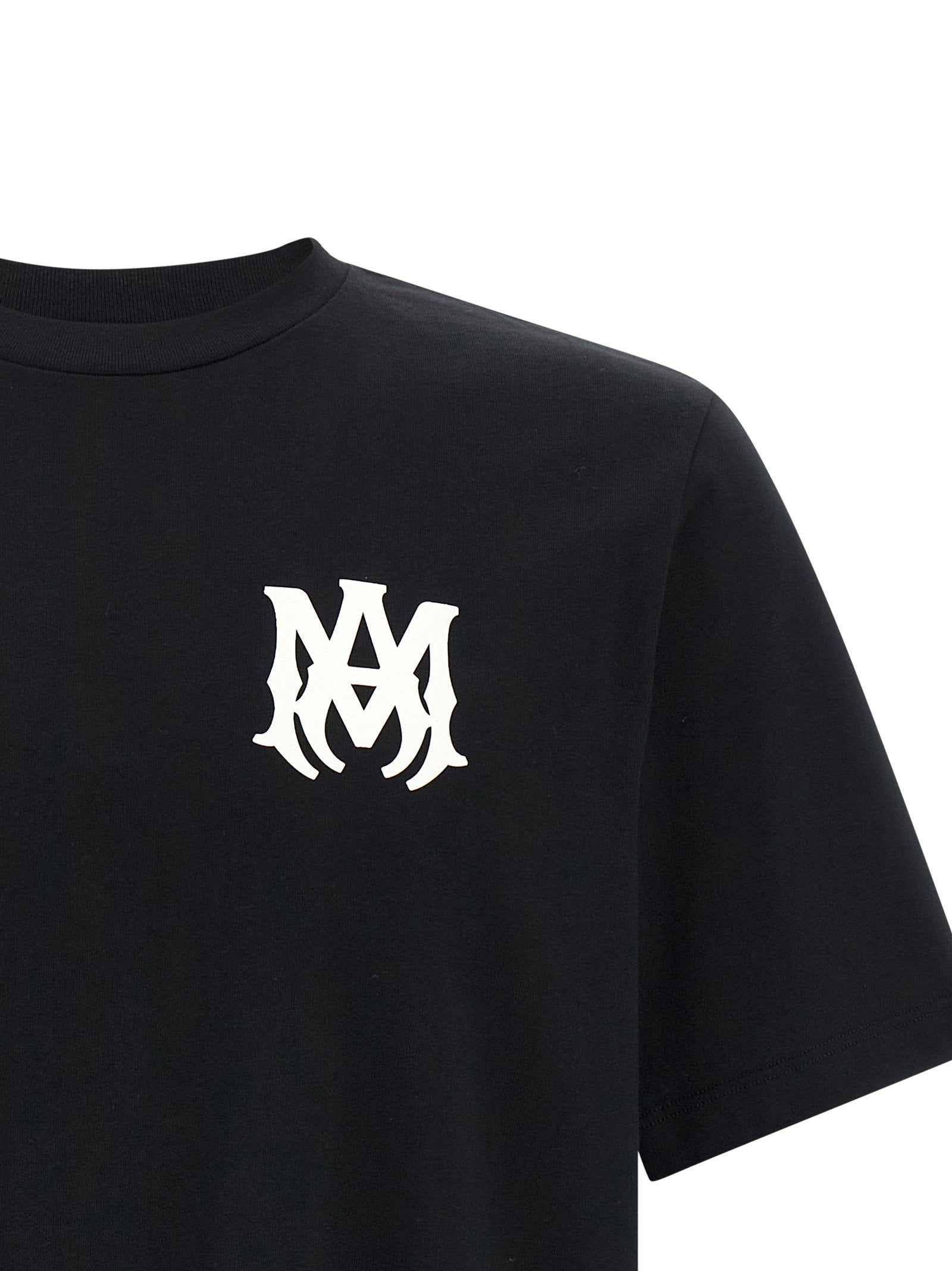 Amiri Logo-Print Cotton T-shirt — Black - XXL, view 3