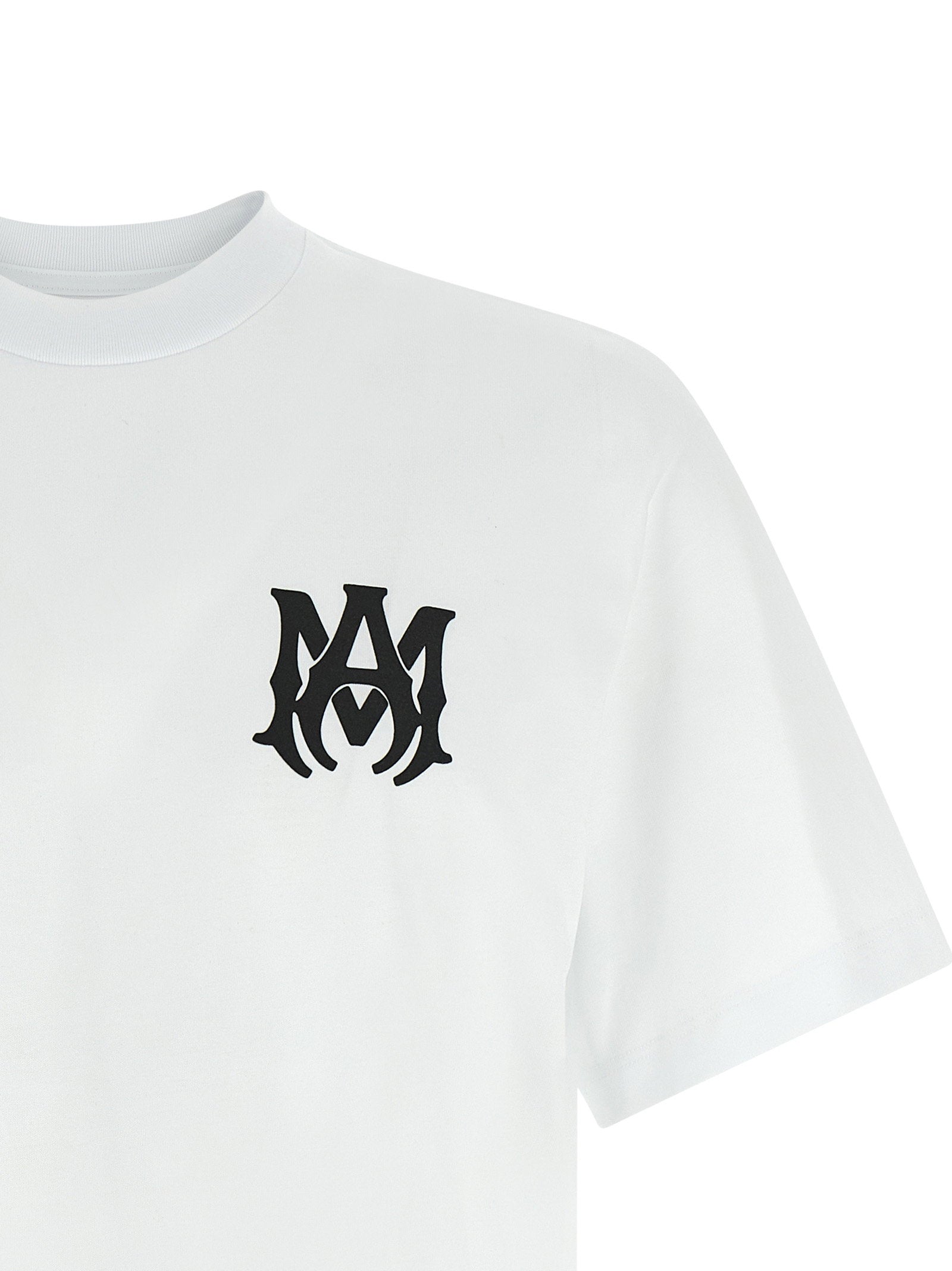 Amiri Logo-Print Cotton Jersey T-shirt — White - XL, view 3