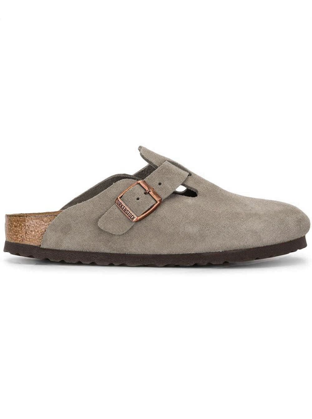 Birkenstock Suede Mule — Beige - 36 by Birkenstock