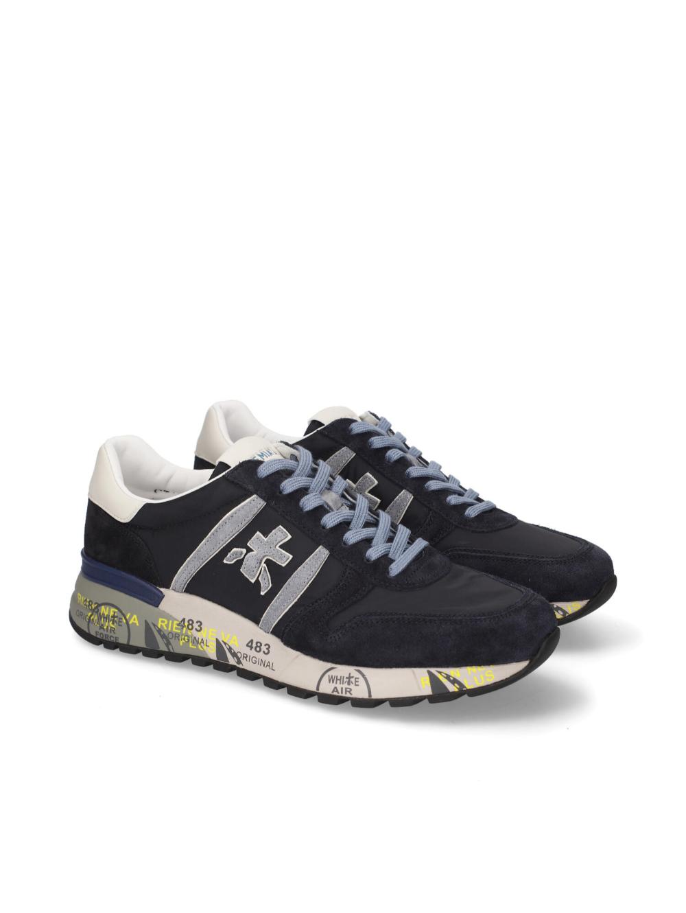 Premiata Lander Sneakers — Navy - 45, view 4