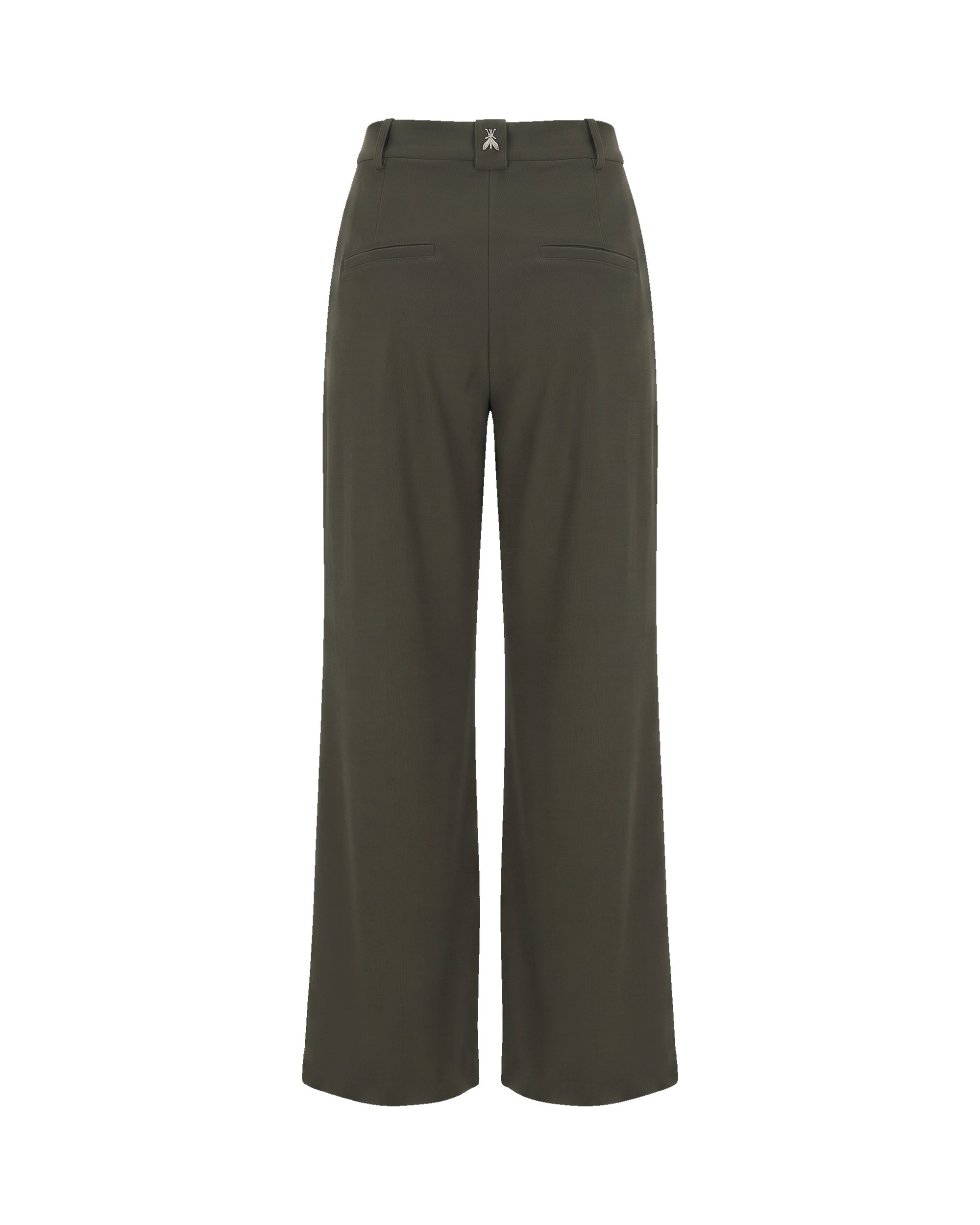 Patrizia Pepe Wide-Leg Palazzo Trousers — Green - 42, view 2