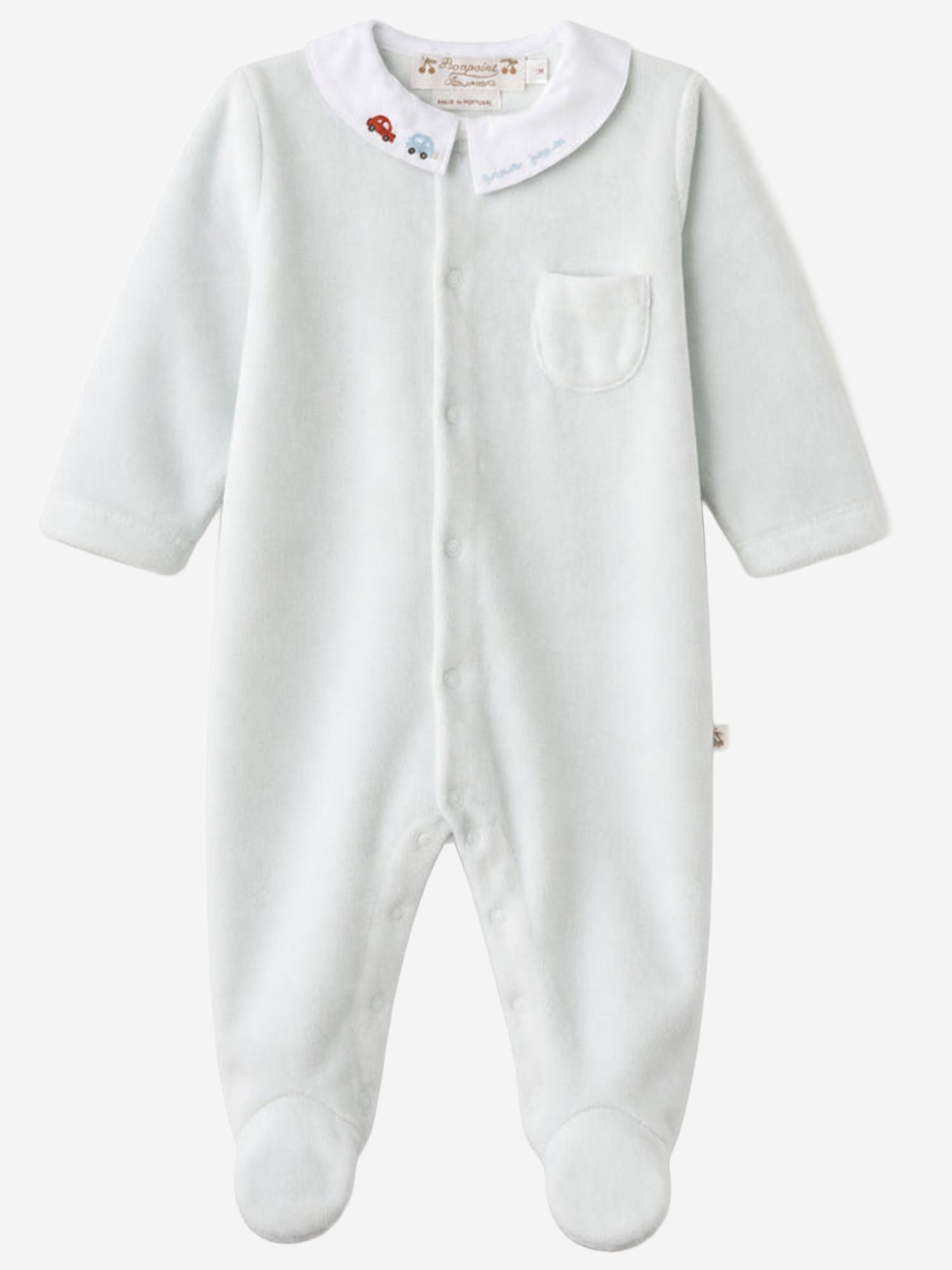 Bonpoint Organic Cotton-Blend Bodysuit — White - 6 mths by Bonpoint