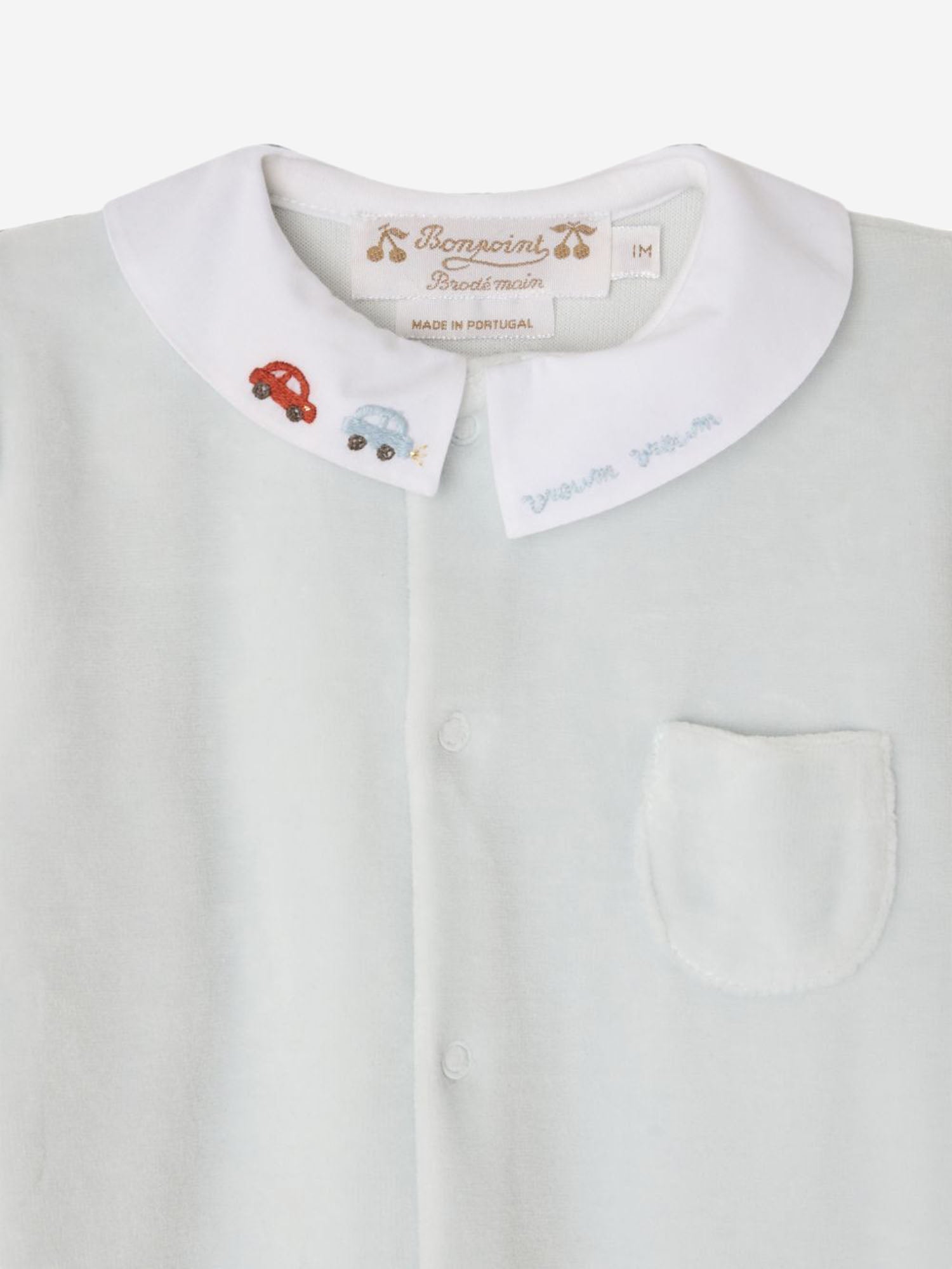 Bonpoint Organic Cotton-Blend Bodysuit — White - 6 mths, view 3