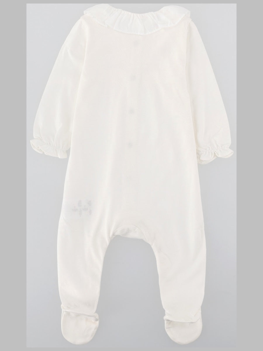 Tartine Et Chocolat Floral Embroidered Pyjamas — White - 3 mths, view 2