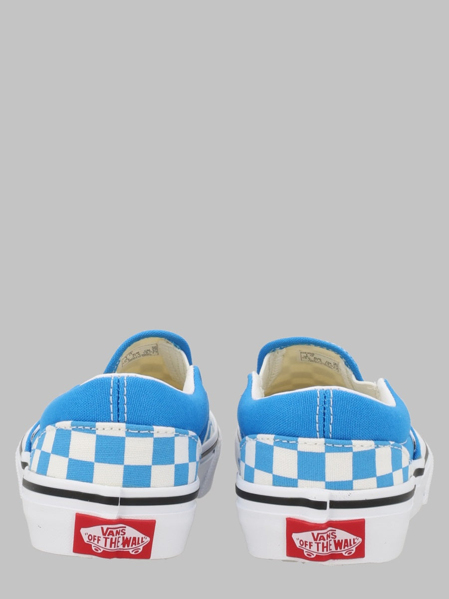 Vans Checkered Canvas Slip-On Sneakers — Blue - 11K, view 2
