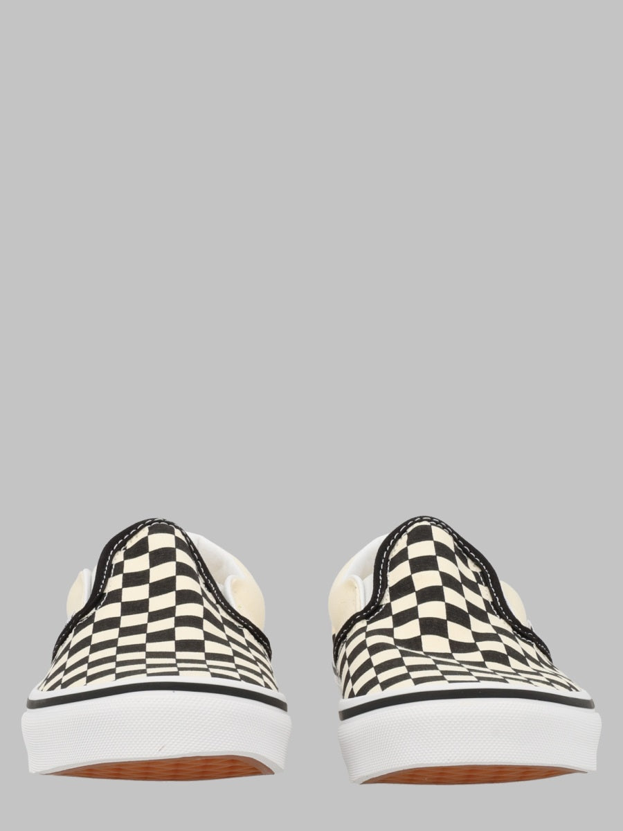 Vans Checkered Canvas Slip-On Sneakers — Black - 5 by Vans