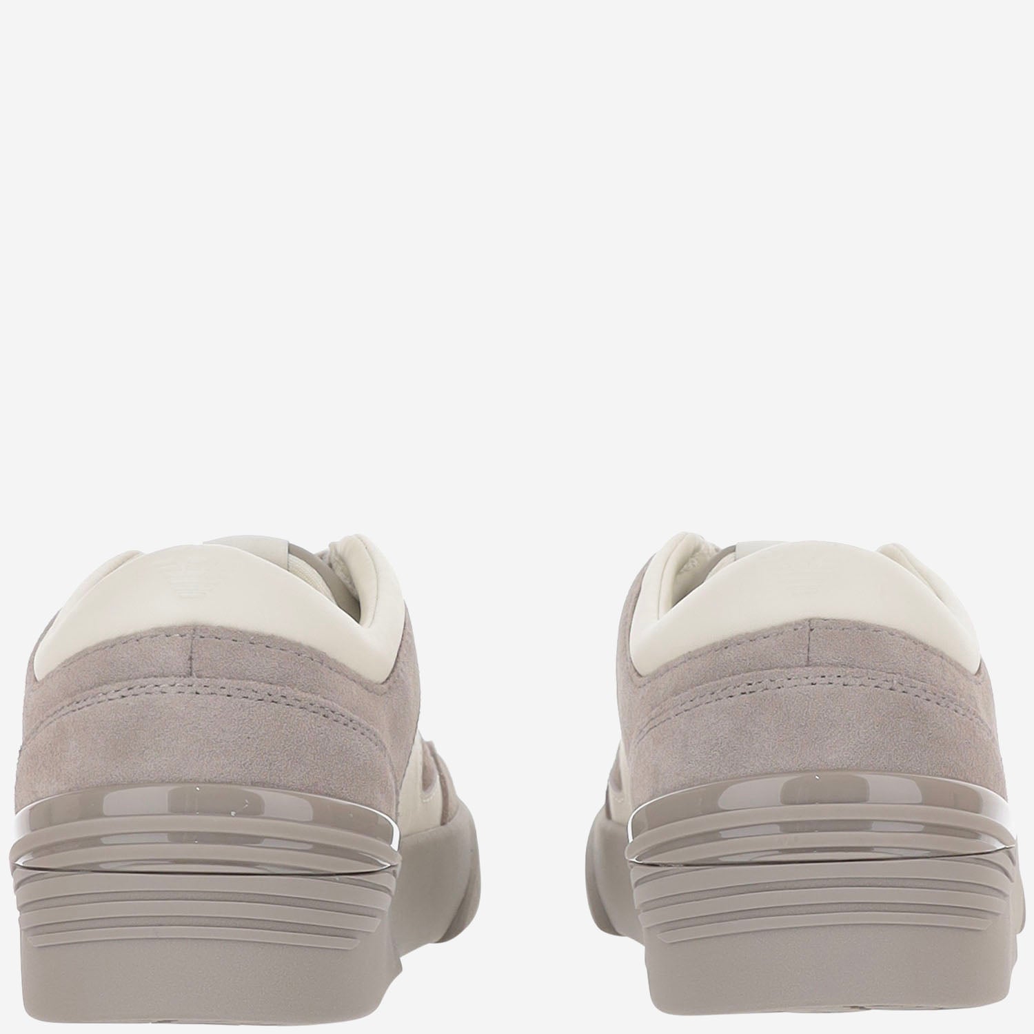 EA7 Leather With Side Logo Sneakers — Gray - 10, view 3