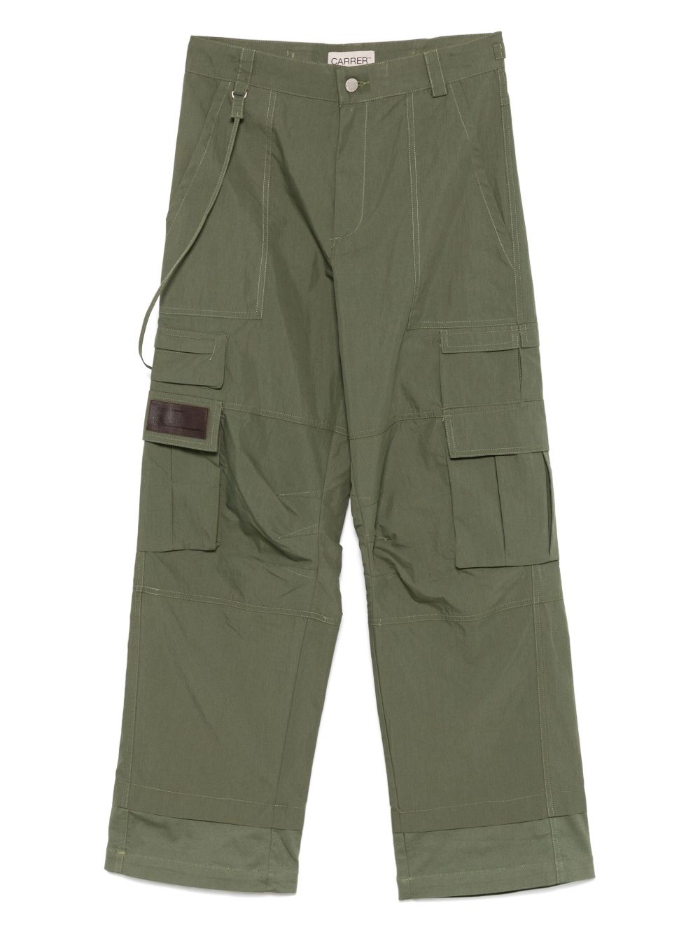 Carrer Cotton-Nylon Blend Cargo Trousers — Green - L by Carrer