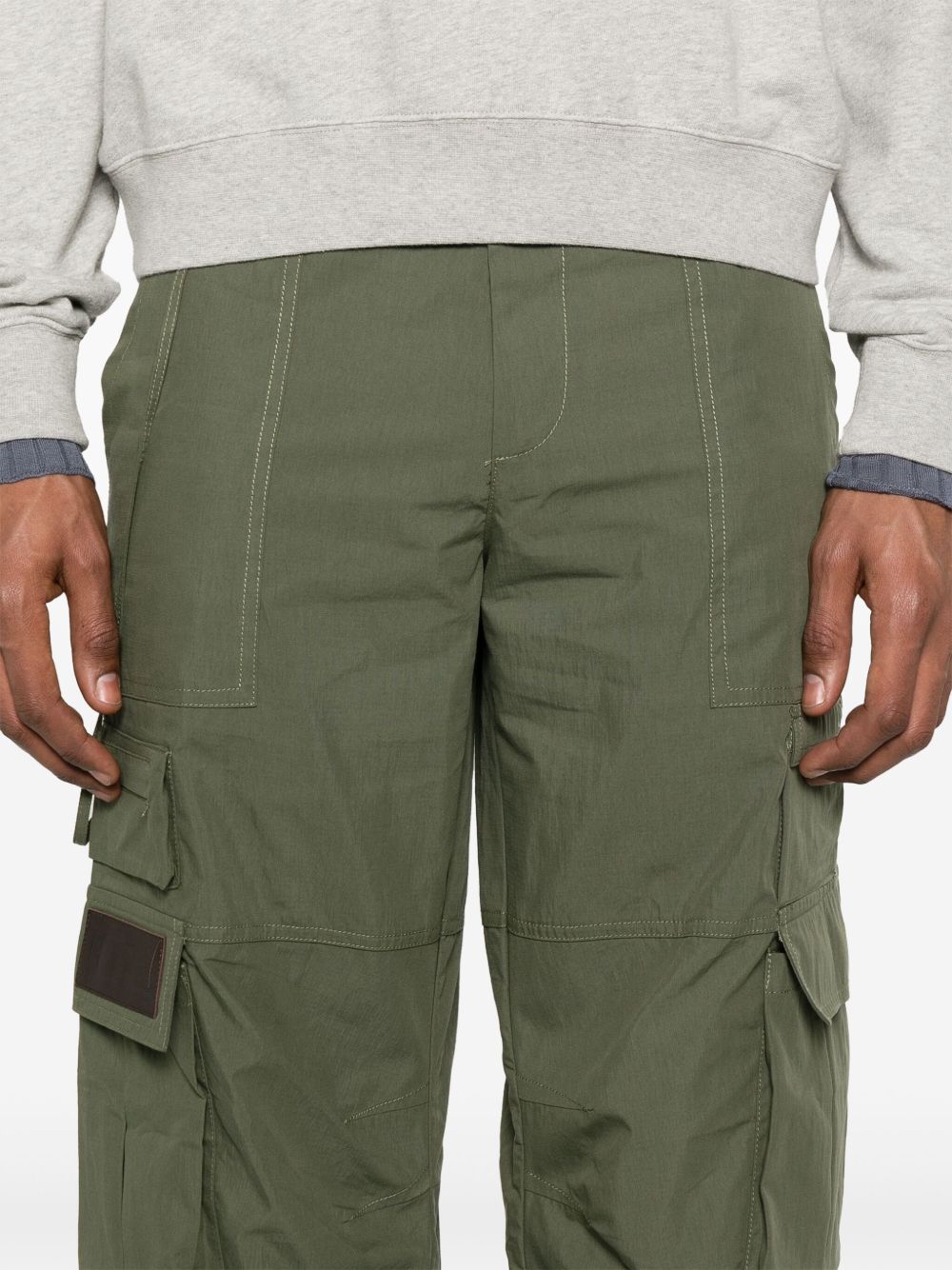 Carrer Cotton-Nylon Blend Cargo Trousers — Green - L, view 5