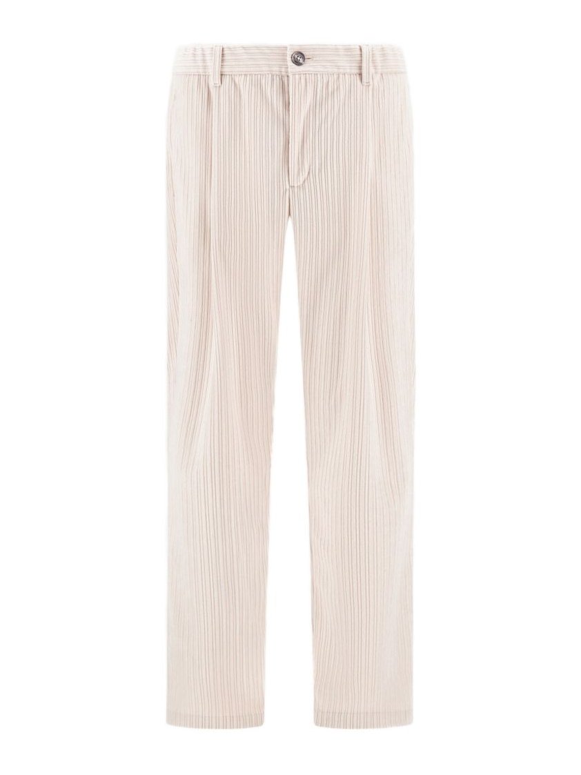 Herno Straight-Leg Polyester Trousers — White - M by Herno