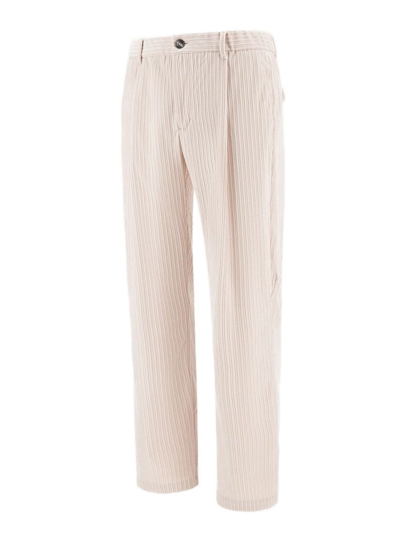 Herno Straight-Leg Polyester Trousers — White - M, view 3