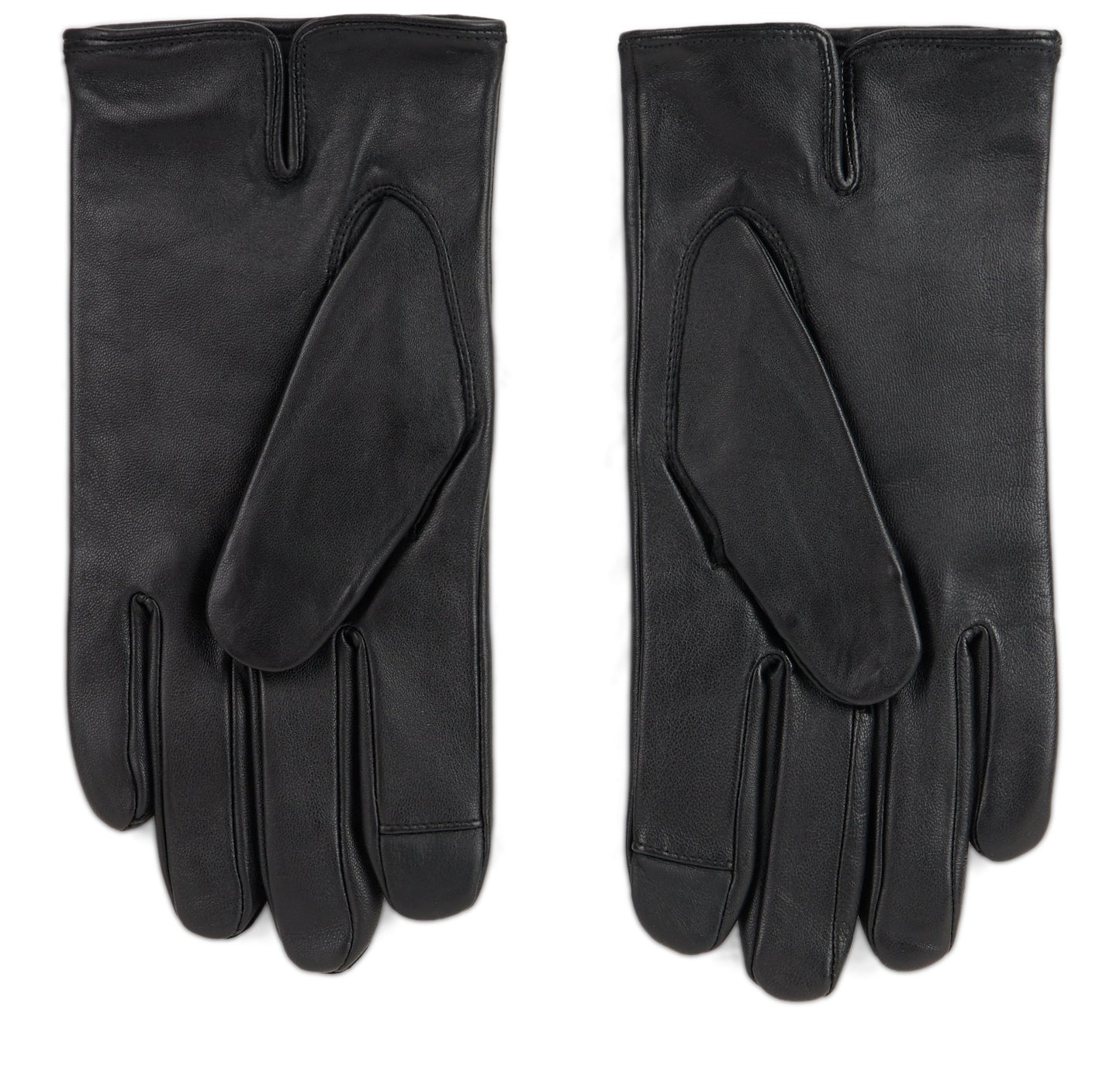 Hugo Boss Calfskin Leather with Wool Lining Gloves — Black - 9, view 3