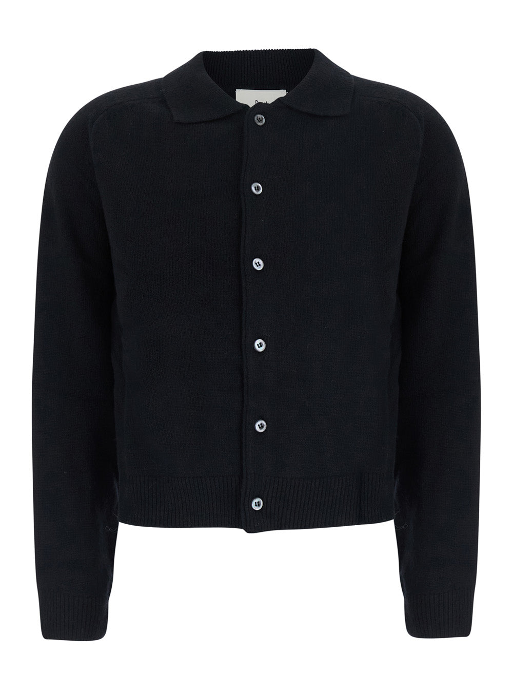 Dunst Ollared Cardigan — Black - M by Dunst
