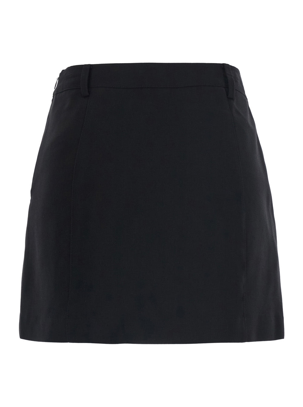 Dunst Wool Blend Mini Skirt — Black - S, view 2