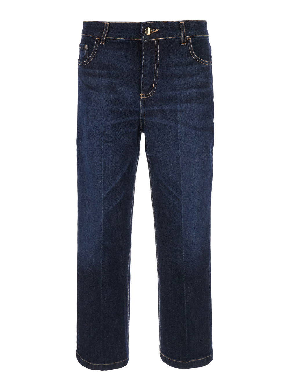 Merci High-Waisted Denim Jeans — Blue - 30 by Merci