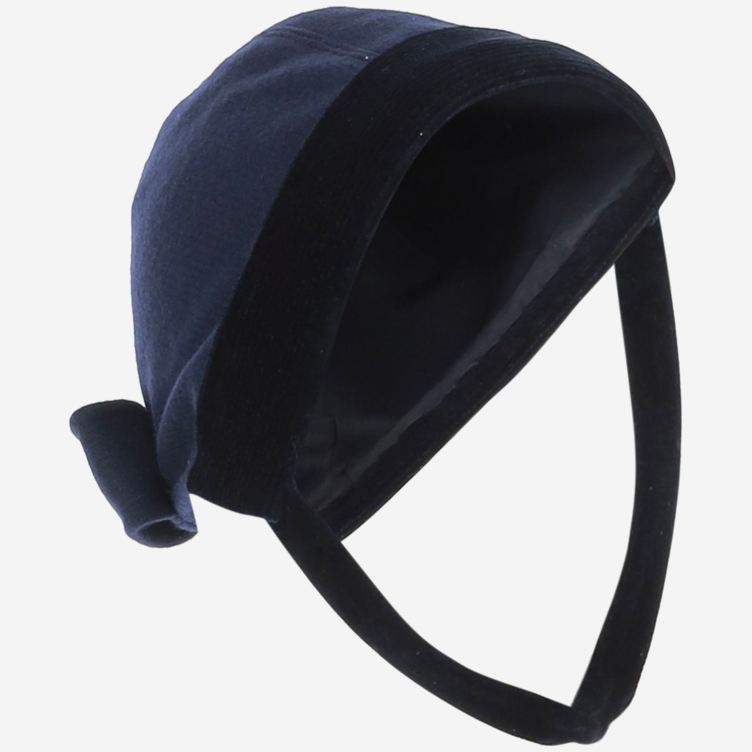 Friki TWEEDBONNET Wool With Tie Beanie — Navy - 2 yrs by Friki