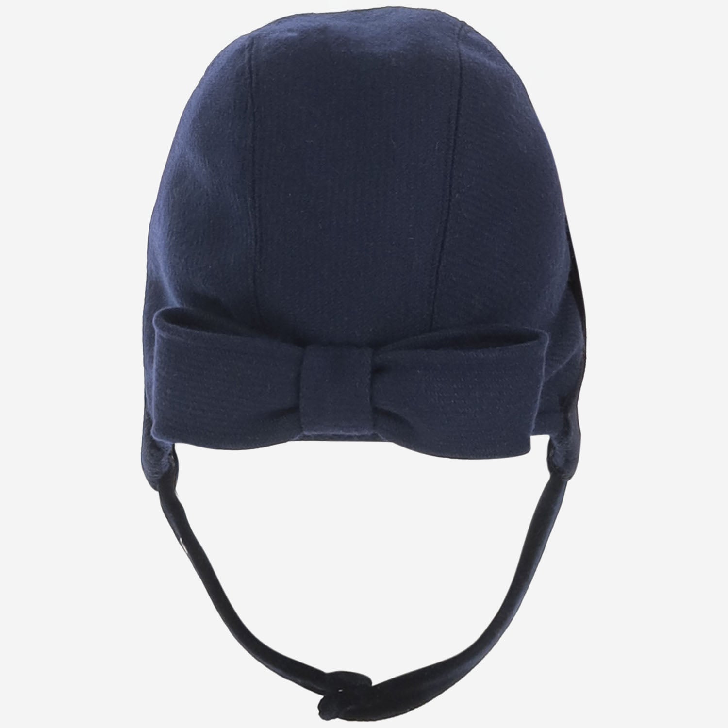 Friki TWEEDBONNET Wool With Tie Beanie — Navy - 2 yrs, view 2