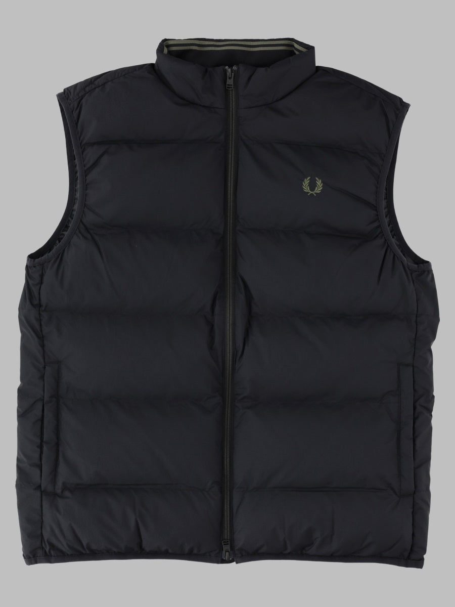 Fred Perry Quilted Recycled Polyamide Gilet — Black - XL by Fred Perry