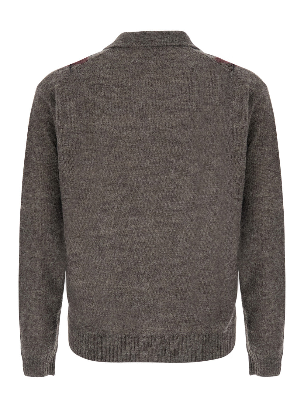Coor Inside Out Argyle Collar Cardigan — Gray - M, view 2