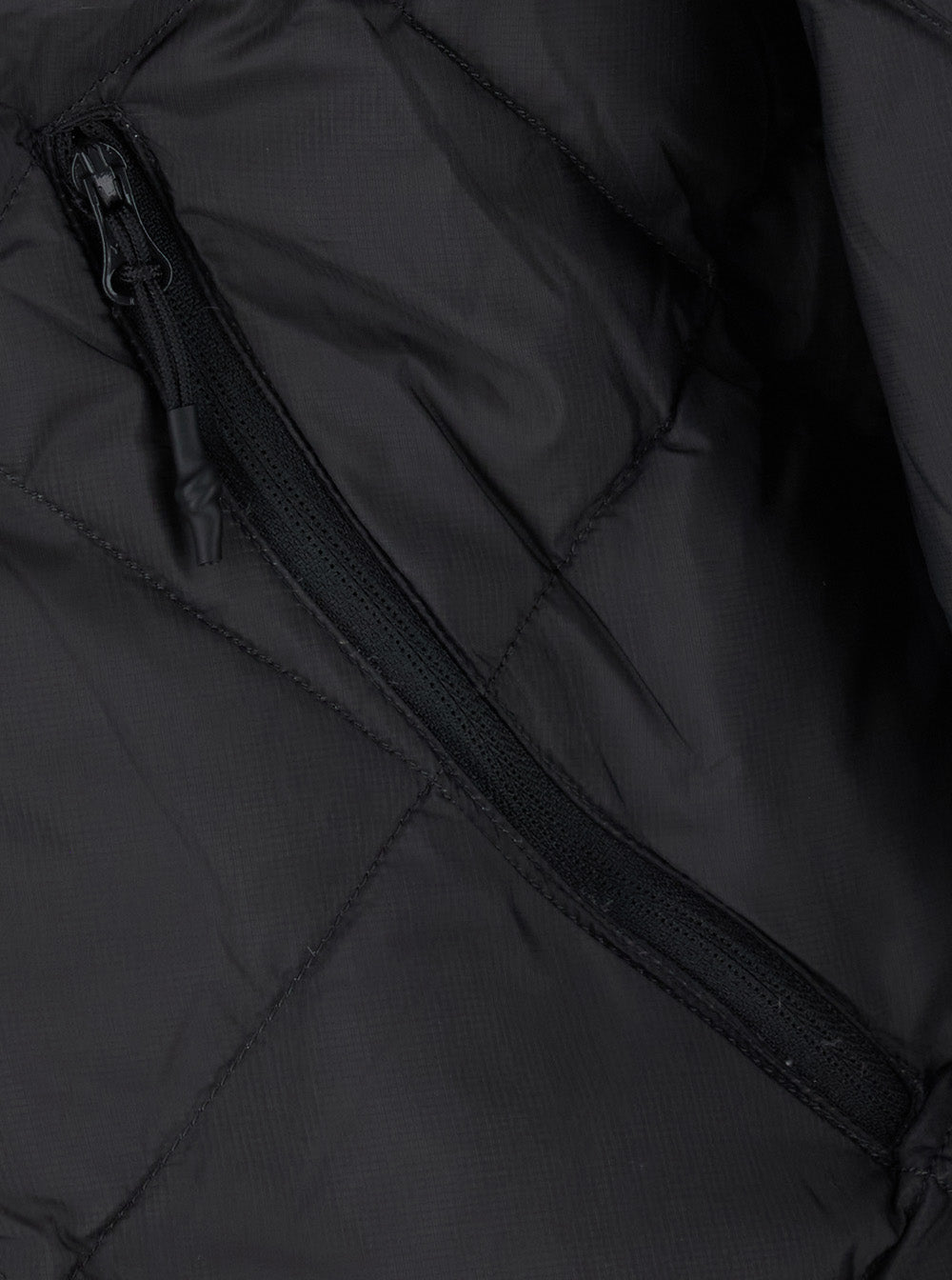 Hiking Patrol Quilted Tech Fabric Down Jacket — Black - L, view 3
