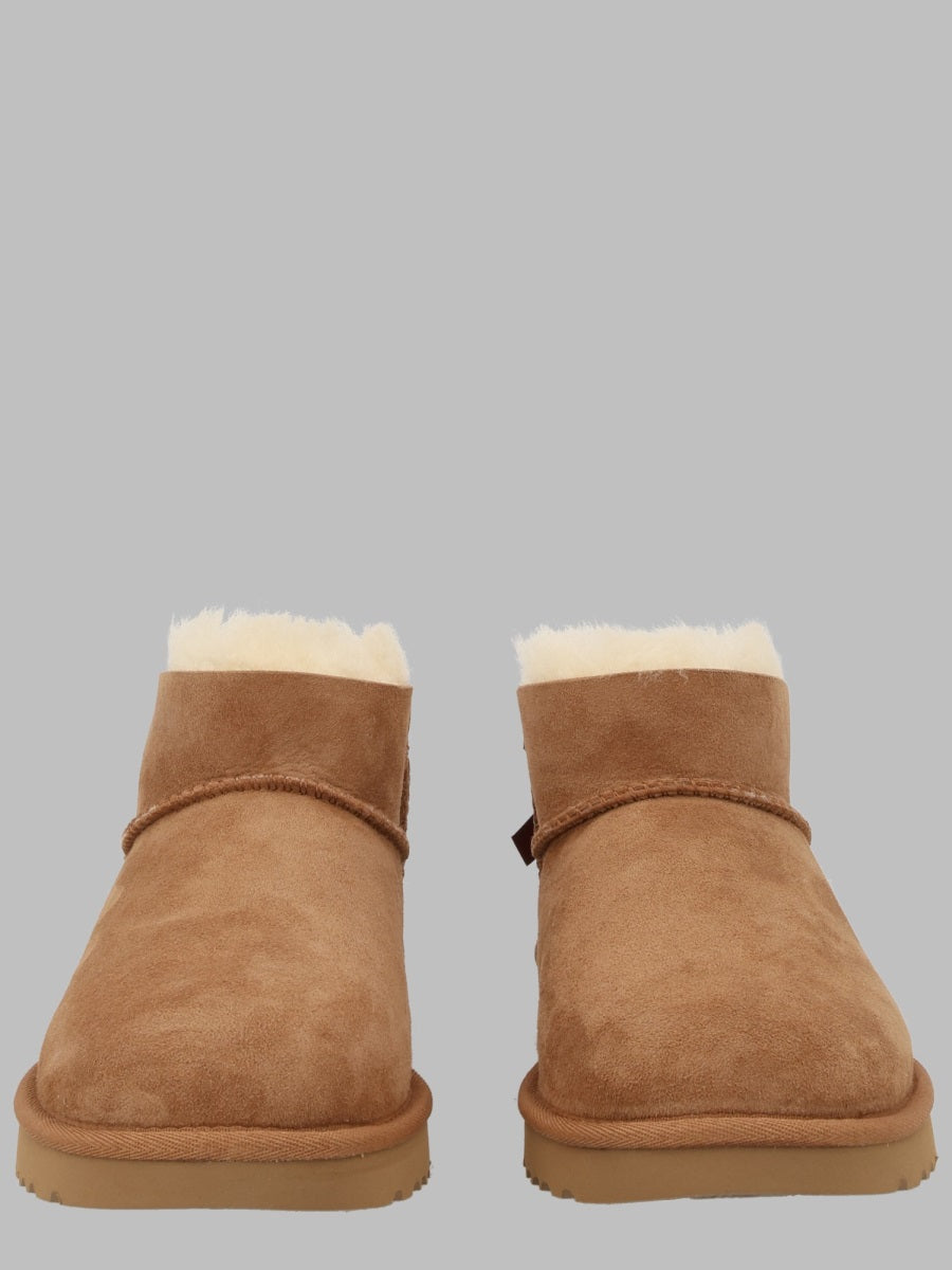 UGG Ultra Mini Bailey Bow Ankle Boots — Brown - 6 by UGG