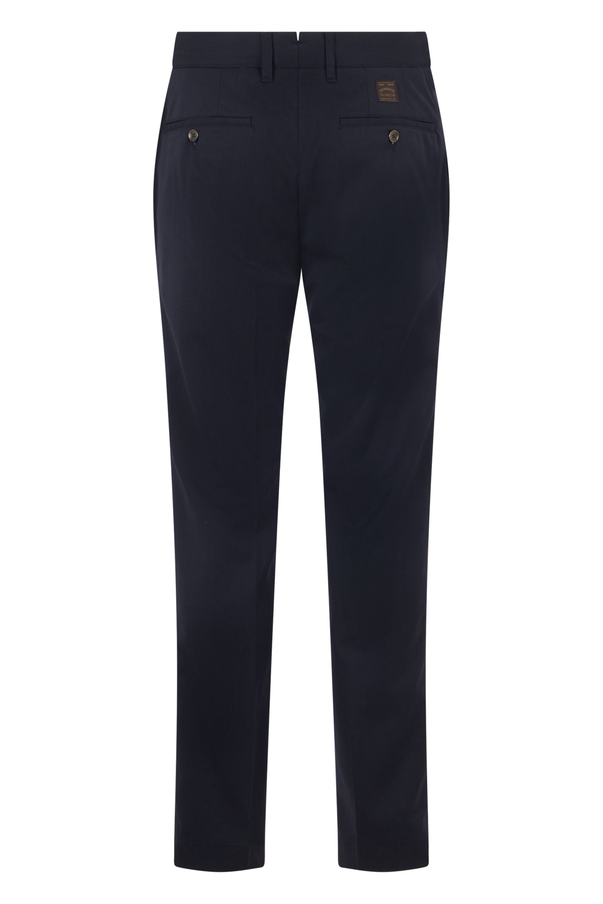 Slowear Wool Blend Trousers — Navy, view 2