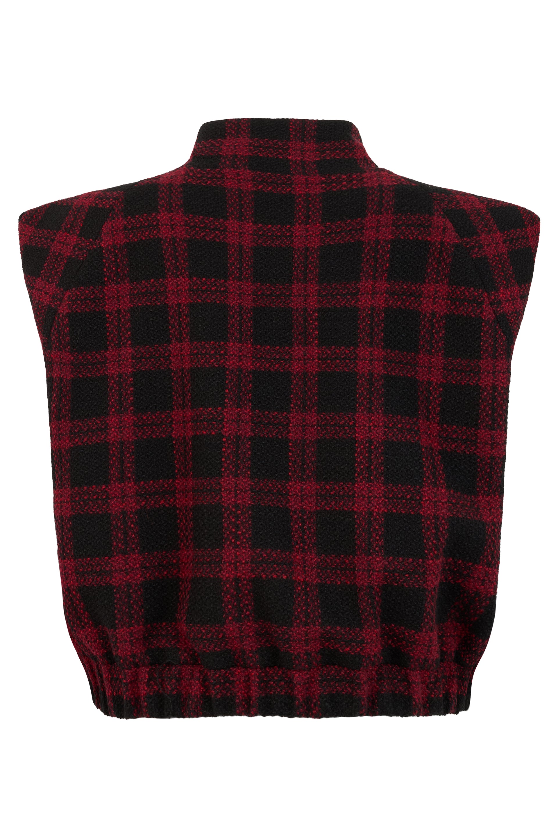 Pinko Checked Vest — Black, view 2