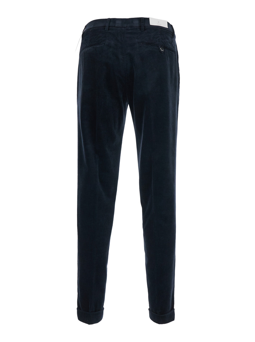Michael Coal Pleated Cotton Trousers — Blue, view 2