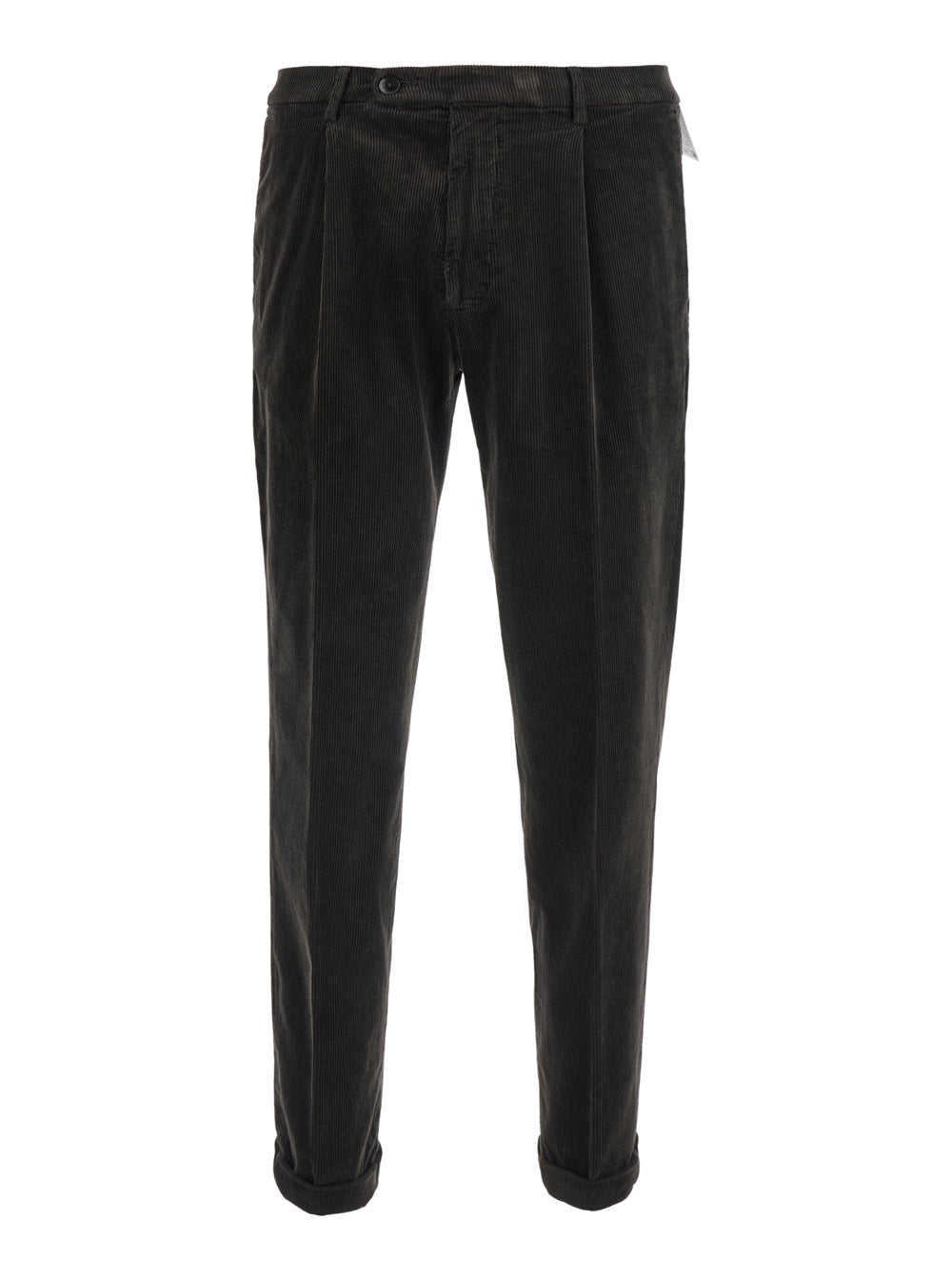 Michael Coal Tech Fabric Cotton Trousers — Brown by Michael Coal