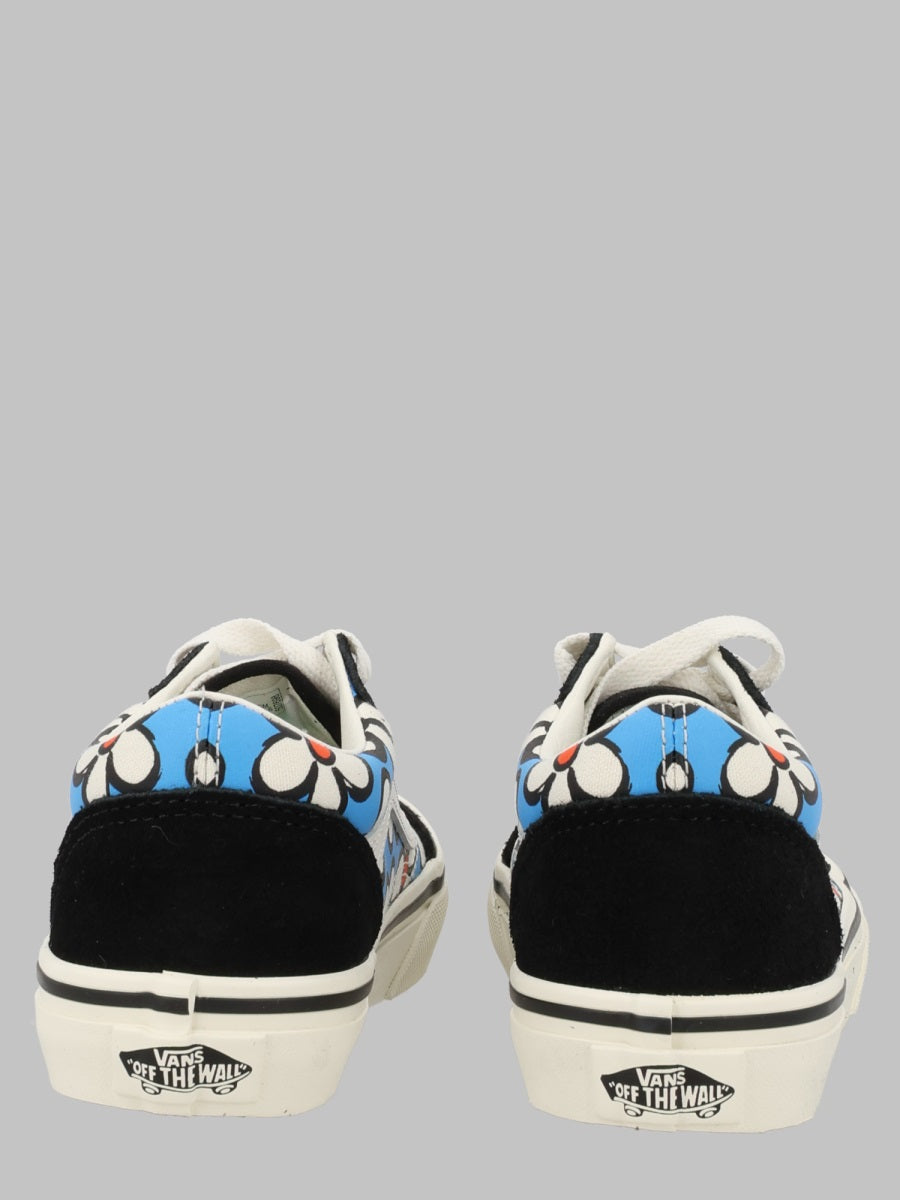 Vans Floral Print Sneakers — Blue, view 2