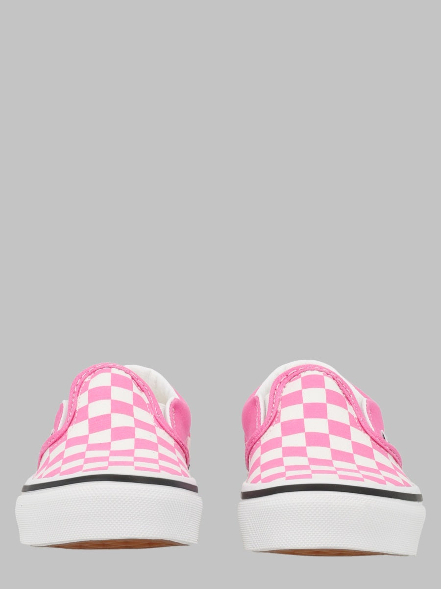 Vans Classic Slip-On Checkered Canvas Sneakers — Pink by Vans