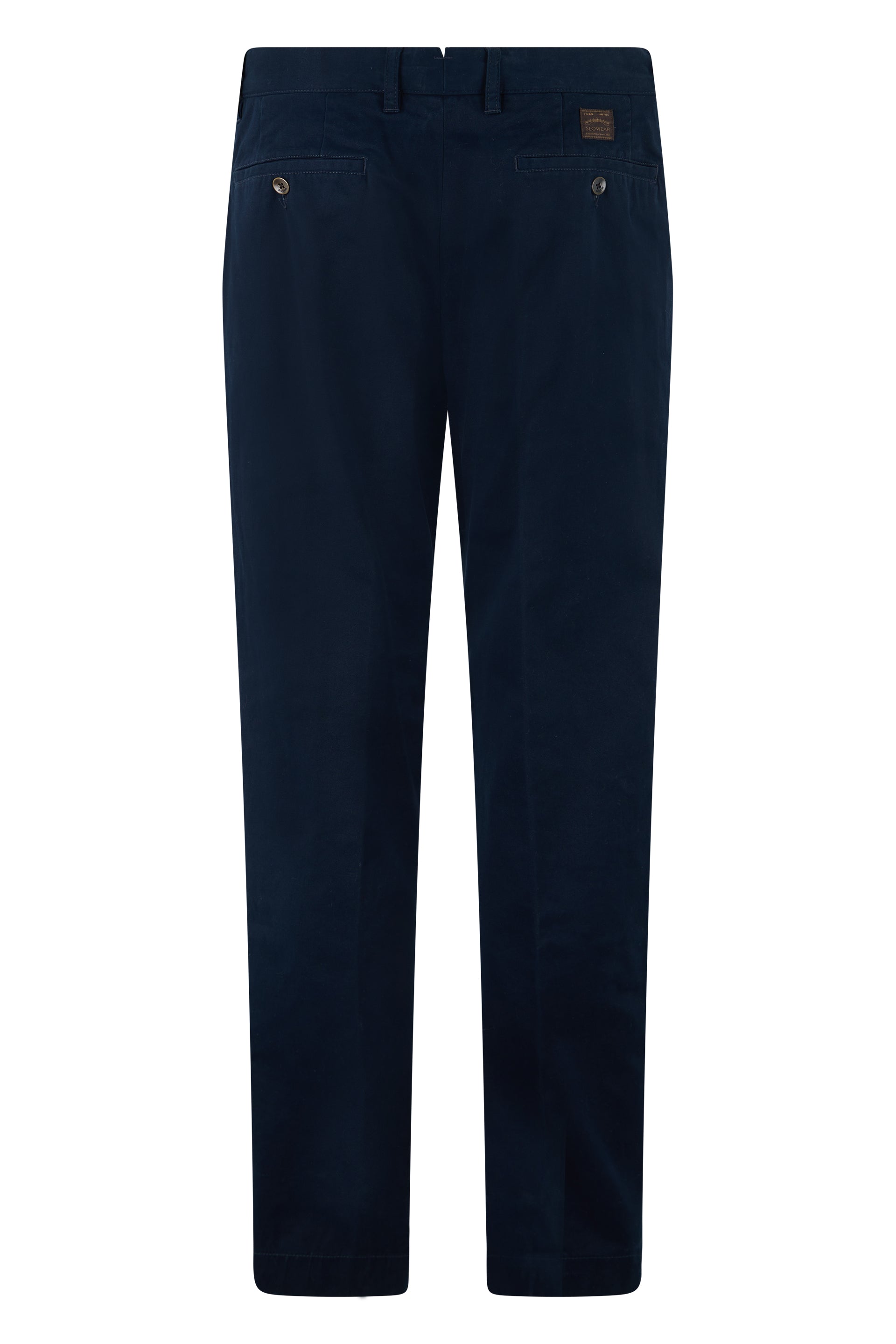 Slowear Stretch Cotton Chinos — Blue, view 2