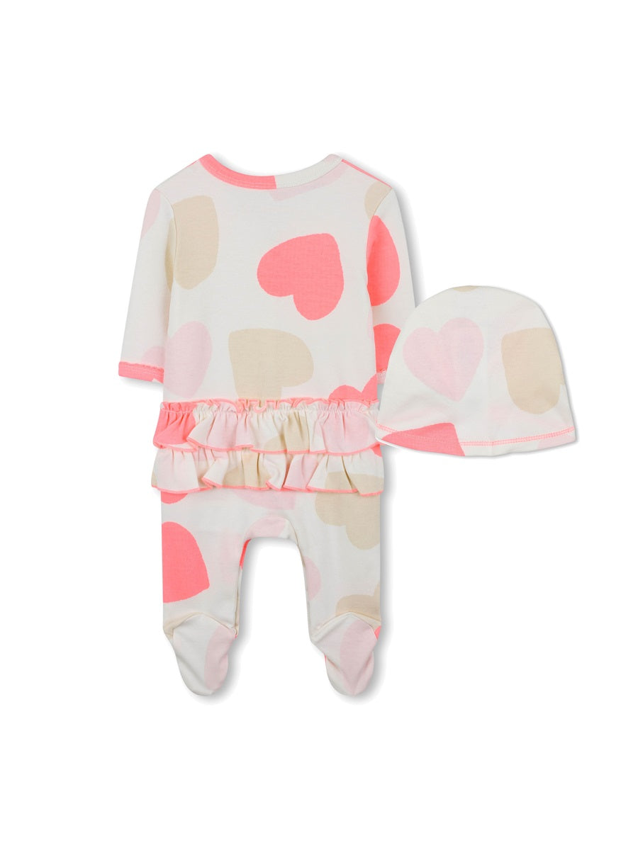 Billieblush Printed Cotton Pajama Set — White, view 2