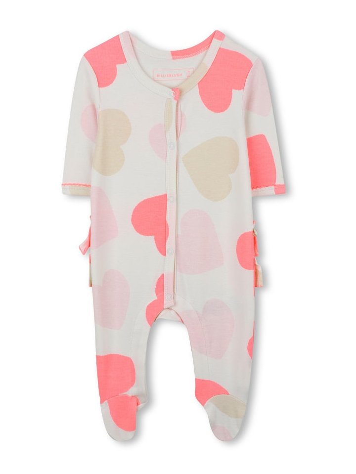 Billieblush Printed Cotton Pajama Set — White, view 3